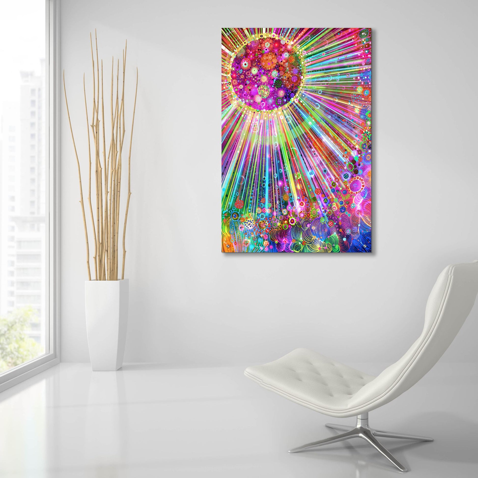 Epic Art 'Big Bang2 by Noemi Ibarz, Acrylic Glass Wall Art,24x36