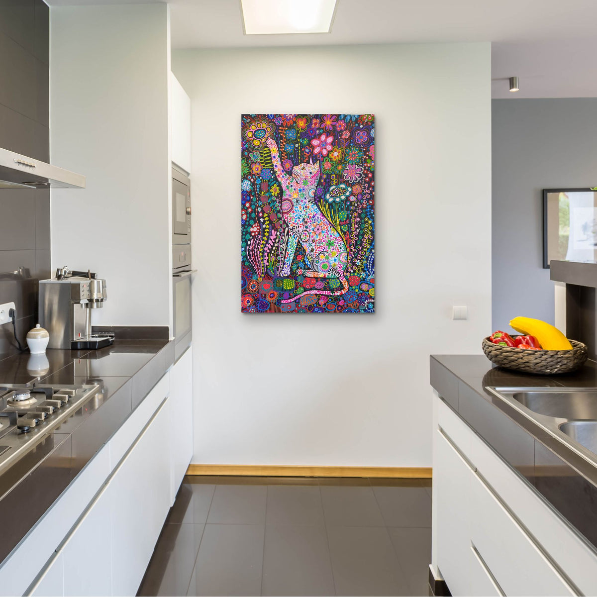 Epic Art 'Gato2 by Noemi Ibarz, Acrylic Glass Wall Art,24x36