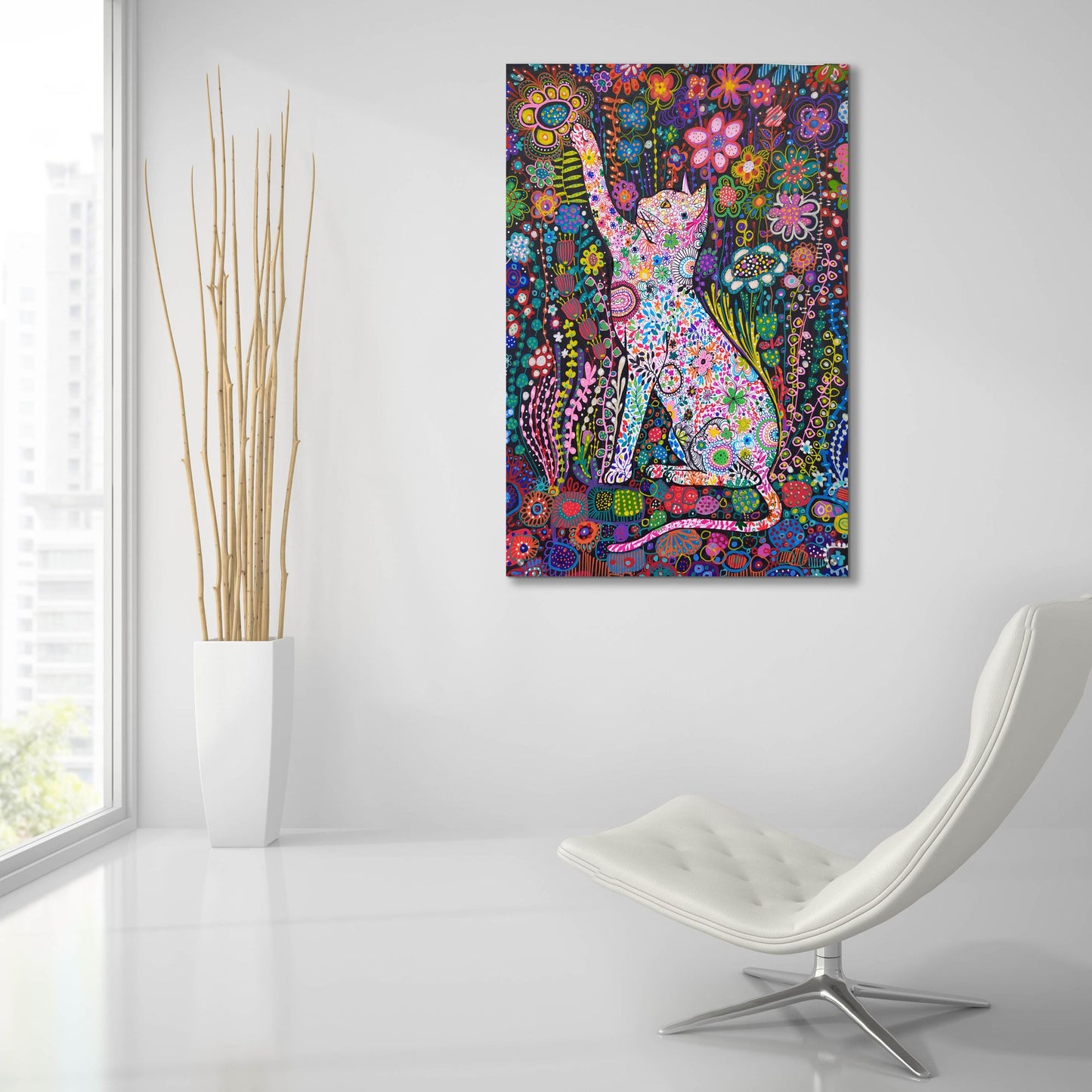 Epic Art 'Gato2 by Noemi Ibarz, Acrylic Glass Wall Art,24x36