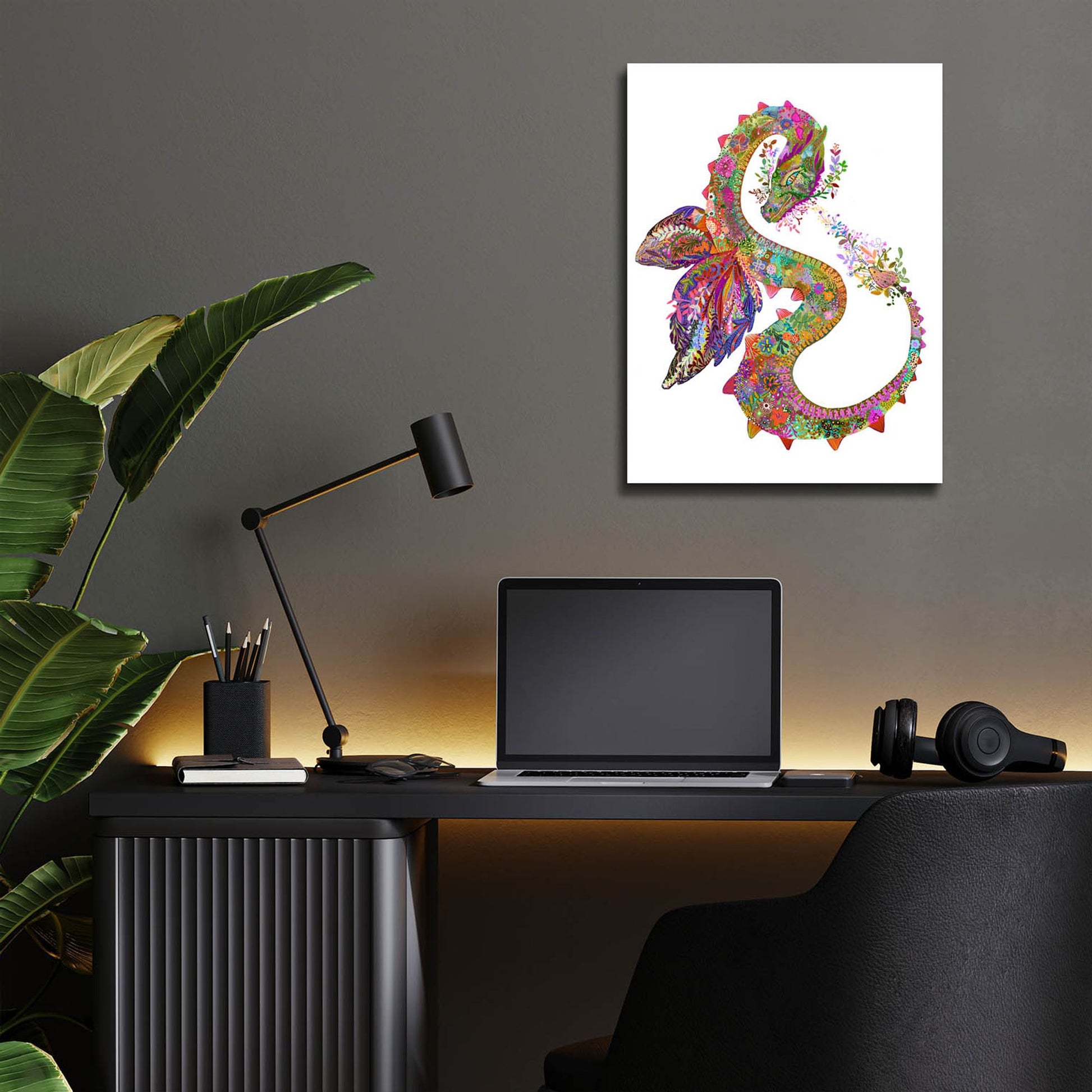 Epic Art 'Dragon2 by Noemi Ibarz, Acrylic Glass Wall Art,12x16