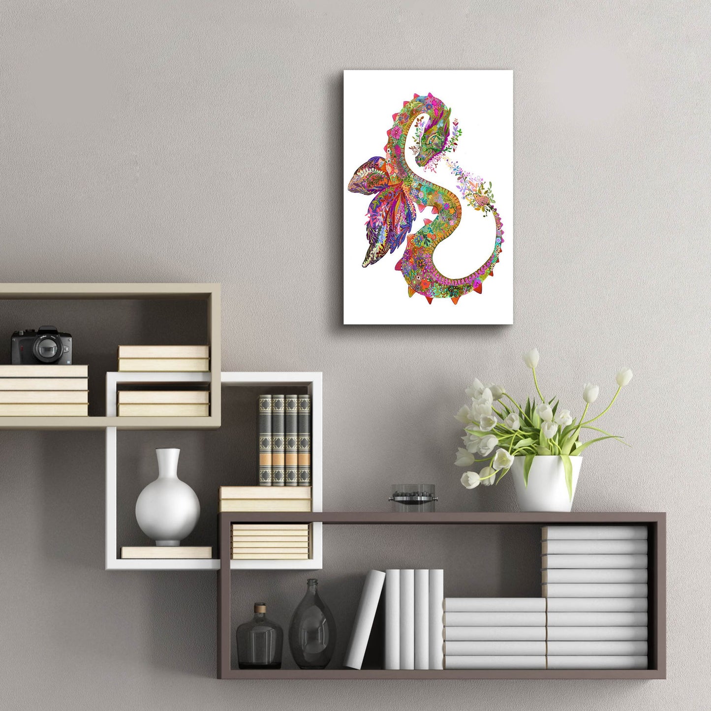 Epic Art 'Dragon2 by Noemi Ibarz, Acrylic Glass Wall Art,16x24