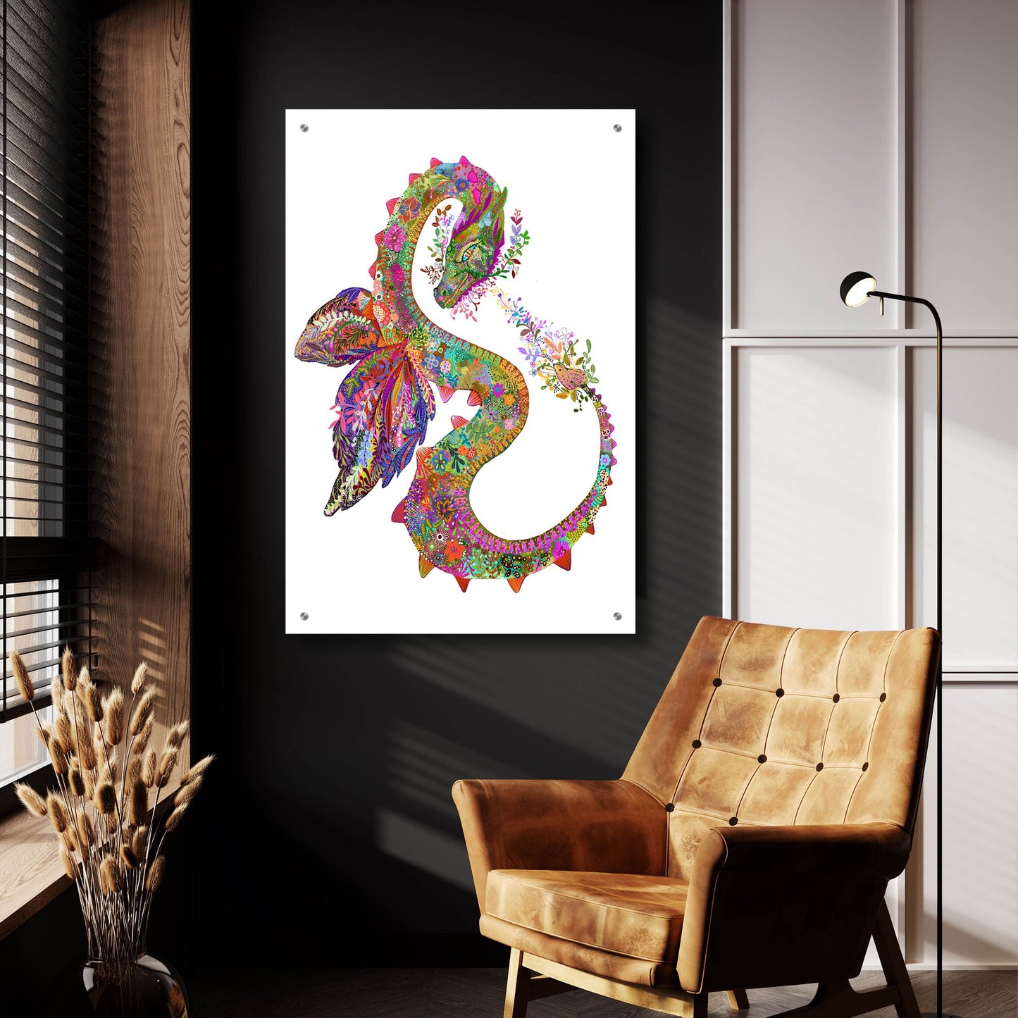 Epic Art 'Dragon2 by Noemi Ibarz, Acrylic Glass Wall Art,24x36