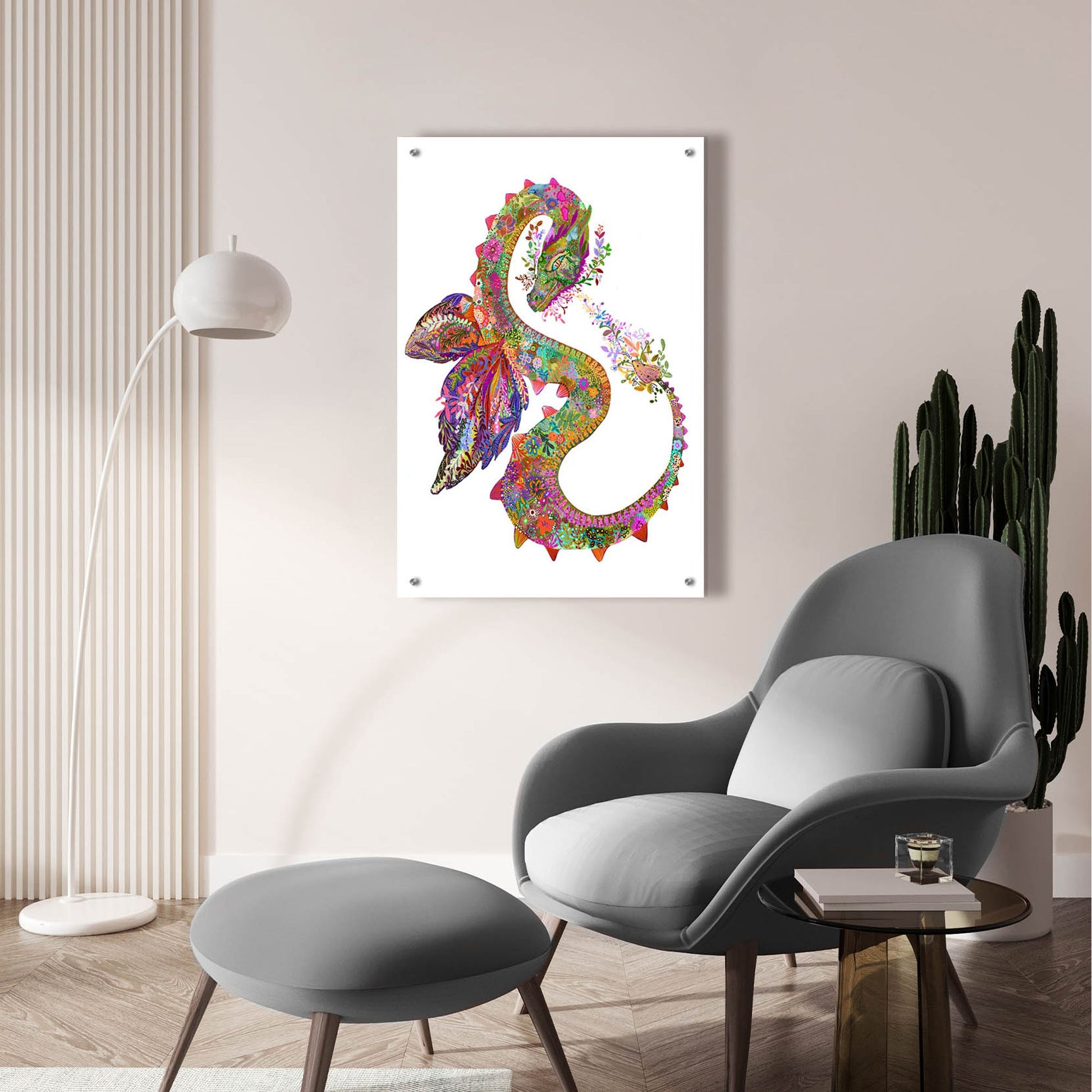 Epic Art 'Dragon2 by Noemi Ibarz, Acrylic Glass Wall Art,24x36