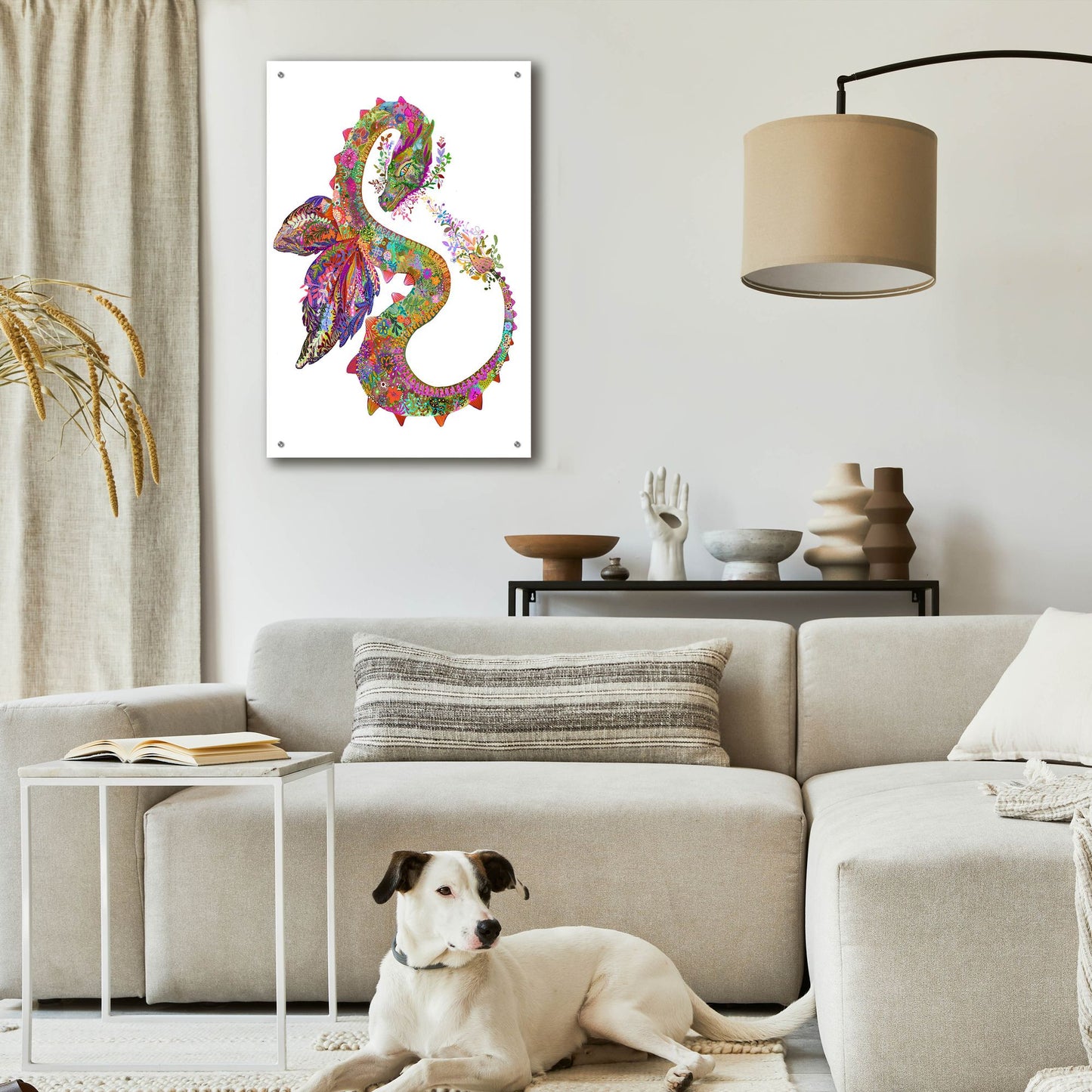 Epic Art 'Dragon2 by Noemi Ibarz, Acrylic Glass Wall Art,24x36