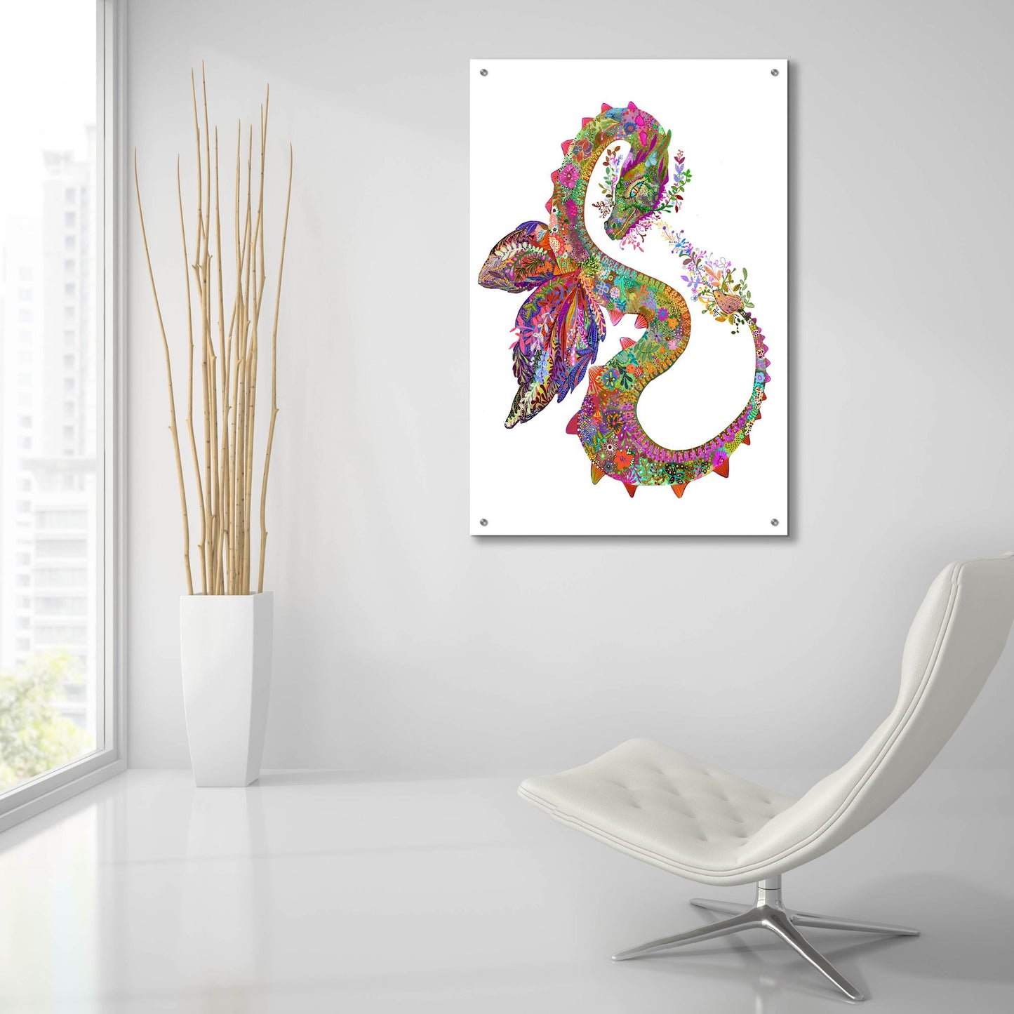 Epic Art 'Dragon2 by Noemi Ibarz, Acrylic Glass Wall Art,24x36