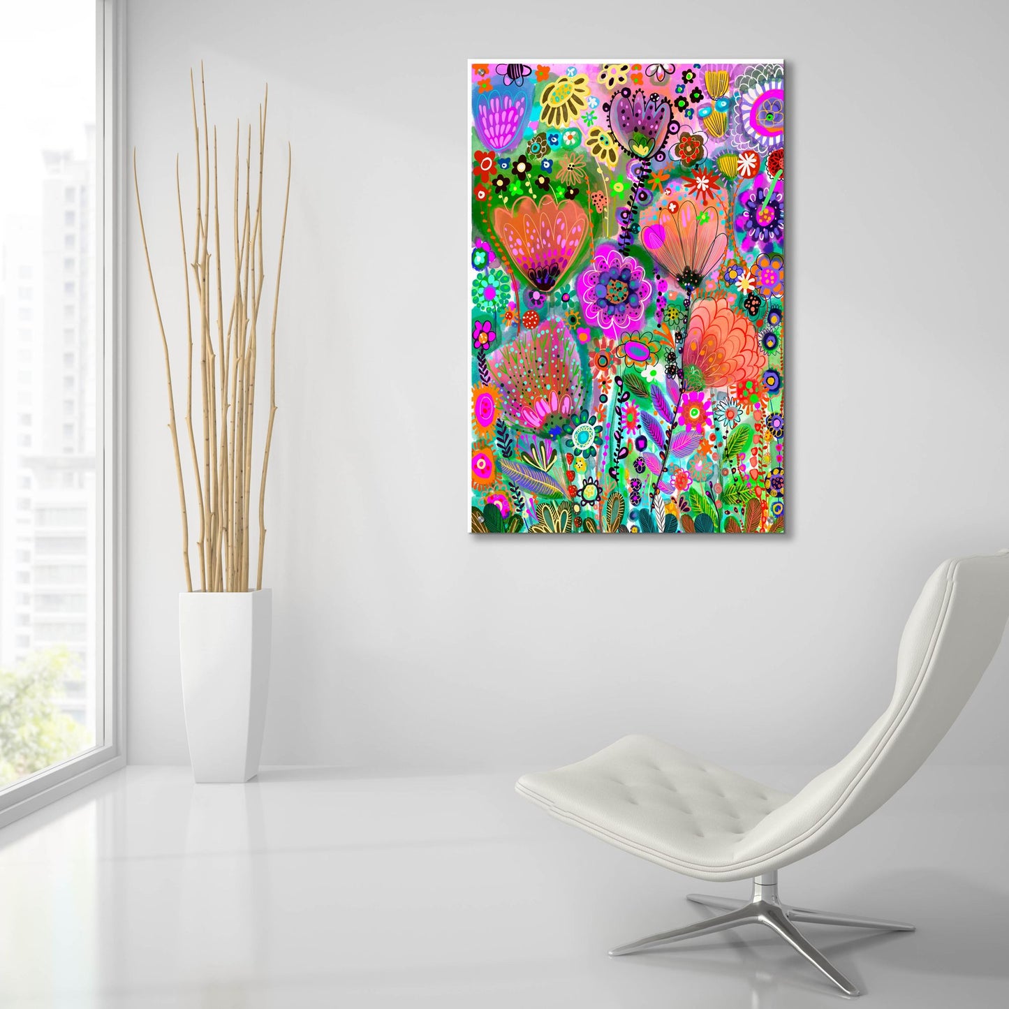 Epic Art 'Ilustracion Sin Titulo 42 by Noemi Ibarz, Acrylic Glass Wall Art,24x36