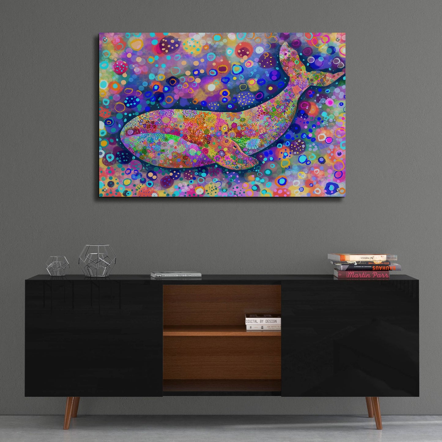 Epic Art 'Fondo Ballena2 by Noemi Ibarz, Acrylic Glass Wall Art,36x24