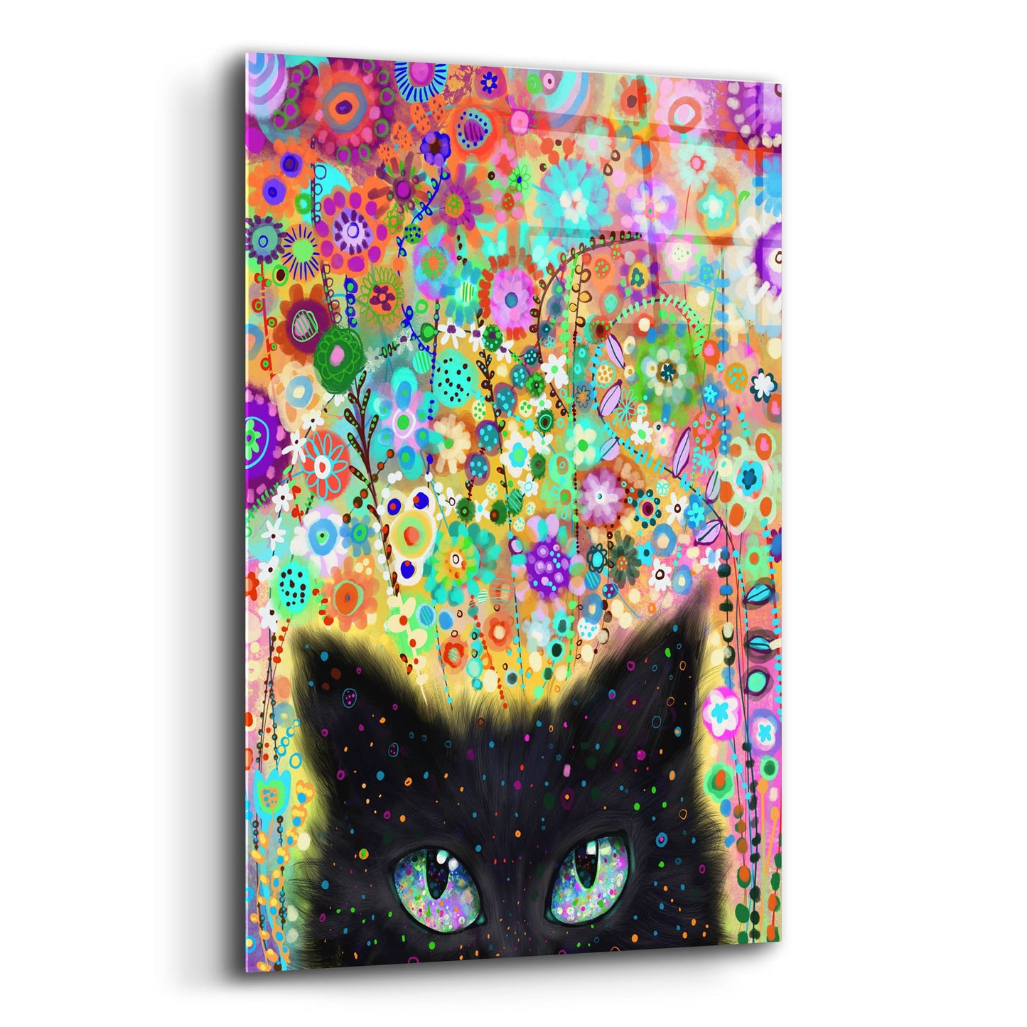 Epic Art 'Ojos Gato2 by Noemi Ibarz, Acrylic Glass Wall Art,12x16