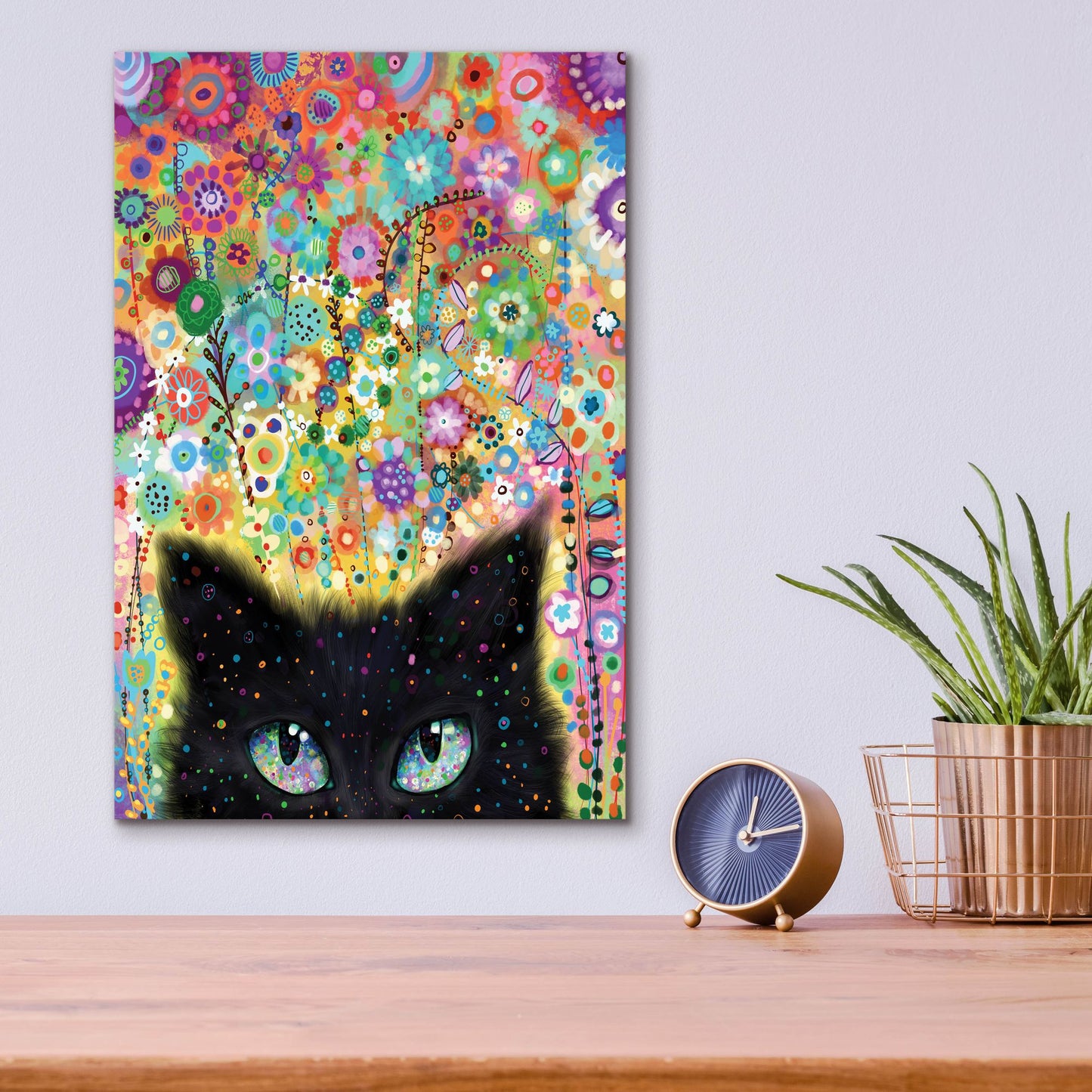 Epic Art 'Ojos Gato2 by Noemi Ibarz, Acrylic Glass Wall Art,12x16