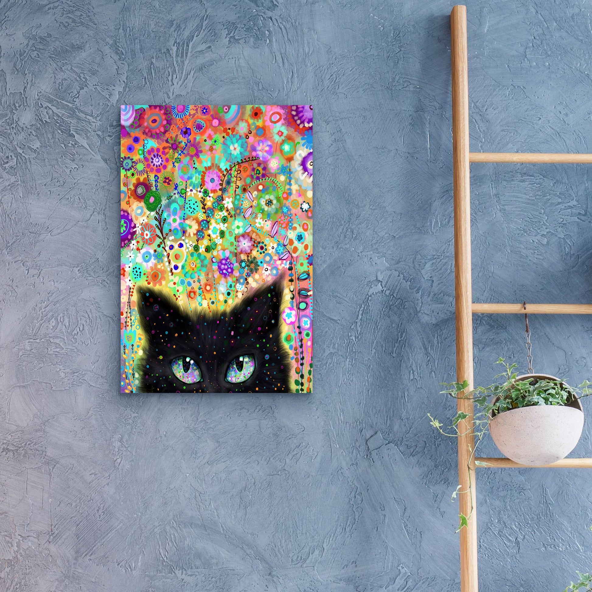 Epic Art 'Ojos Gato2 by Noemi Ibarz, Acrylic Glass Wall Art,16x24