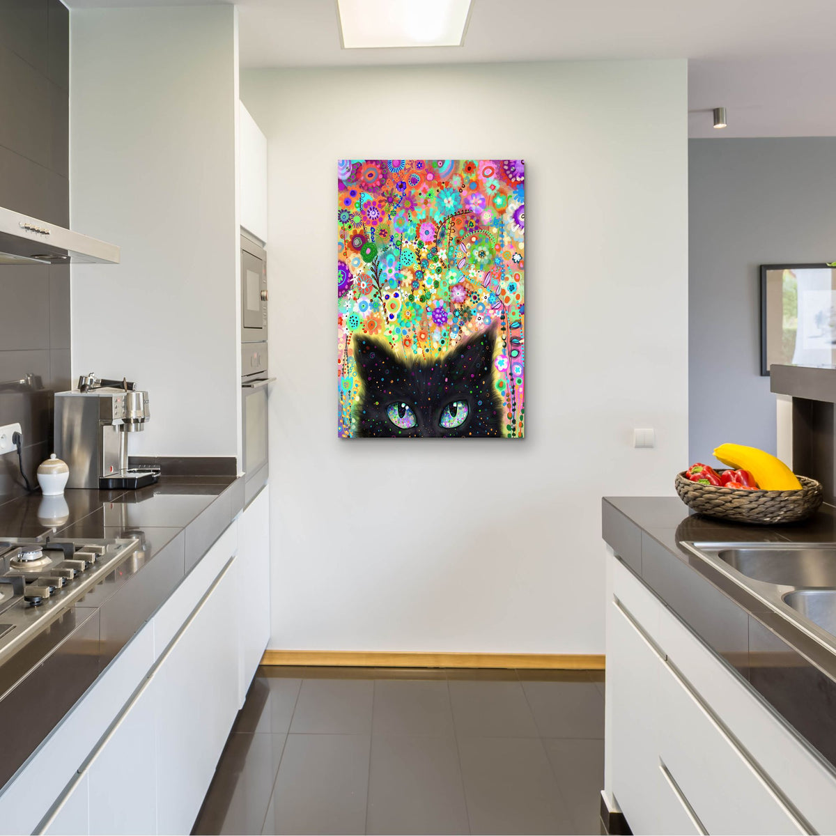 Epic Art 'Ojos Gato2 by Noemi Ibarz, Acrylic Glass Wall Art,24x36