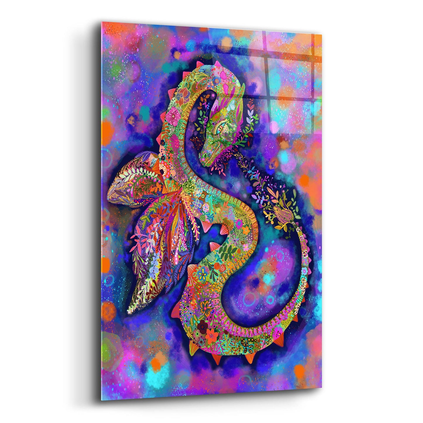 Epic Art 'Dragon2v2 by Noemi Ibarz, Acrylic Glass Wall Art,12x16