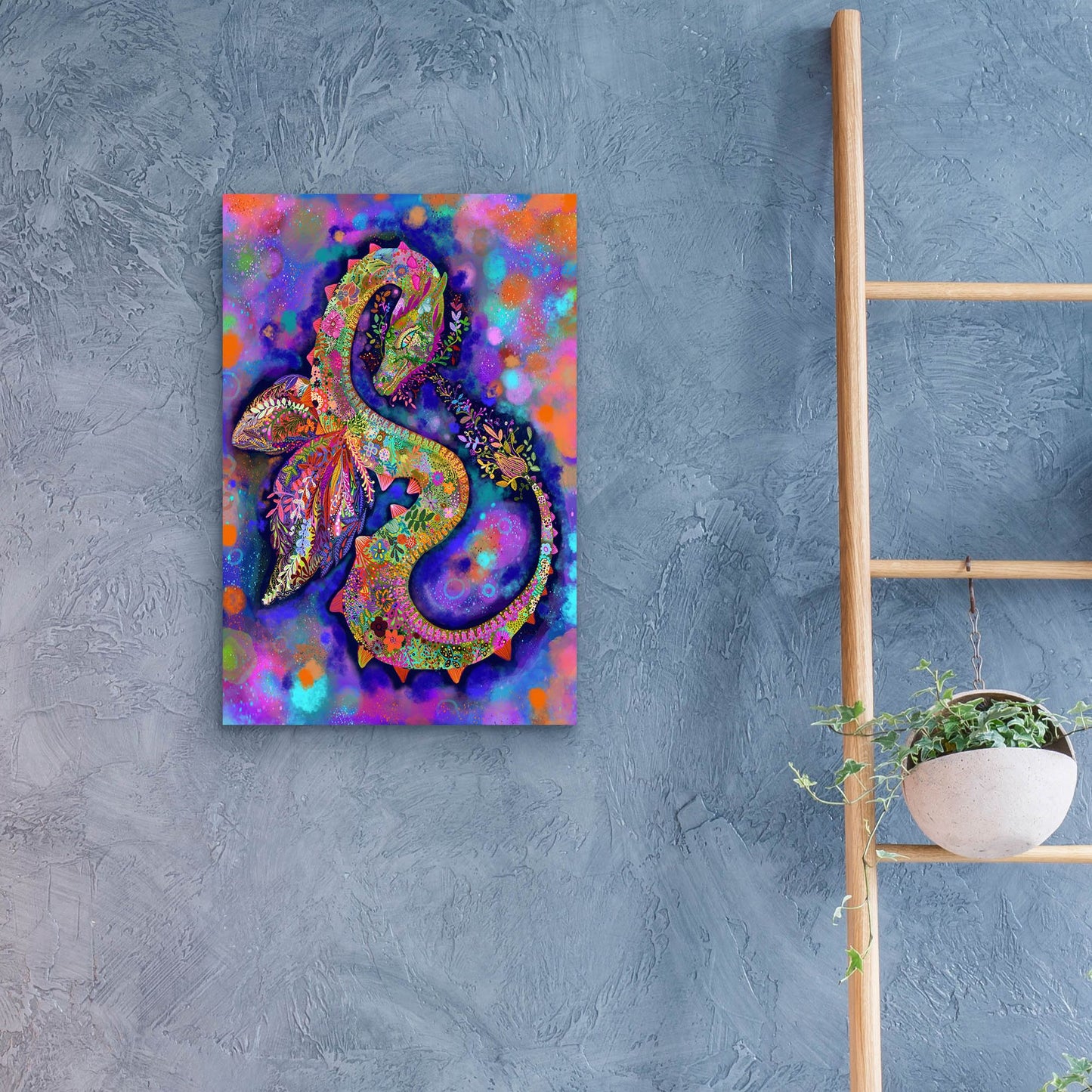 Epic Art 'Dragon2v2 by Noemi Ibarz, Acrylic Glass Wall Art,16x24