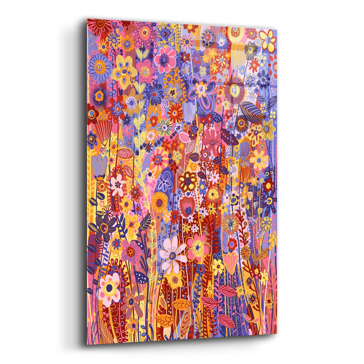 Epic Art 'Flowers In The Sun2 by Noemi Ibarz, Acrylic Glass Wall Art,12x16