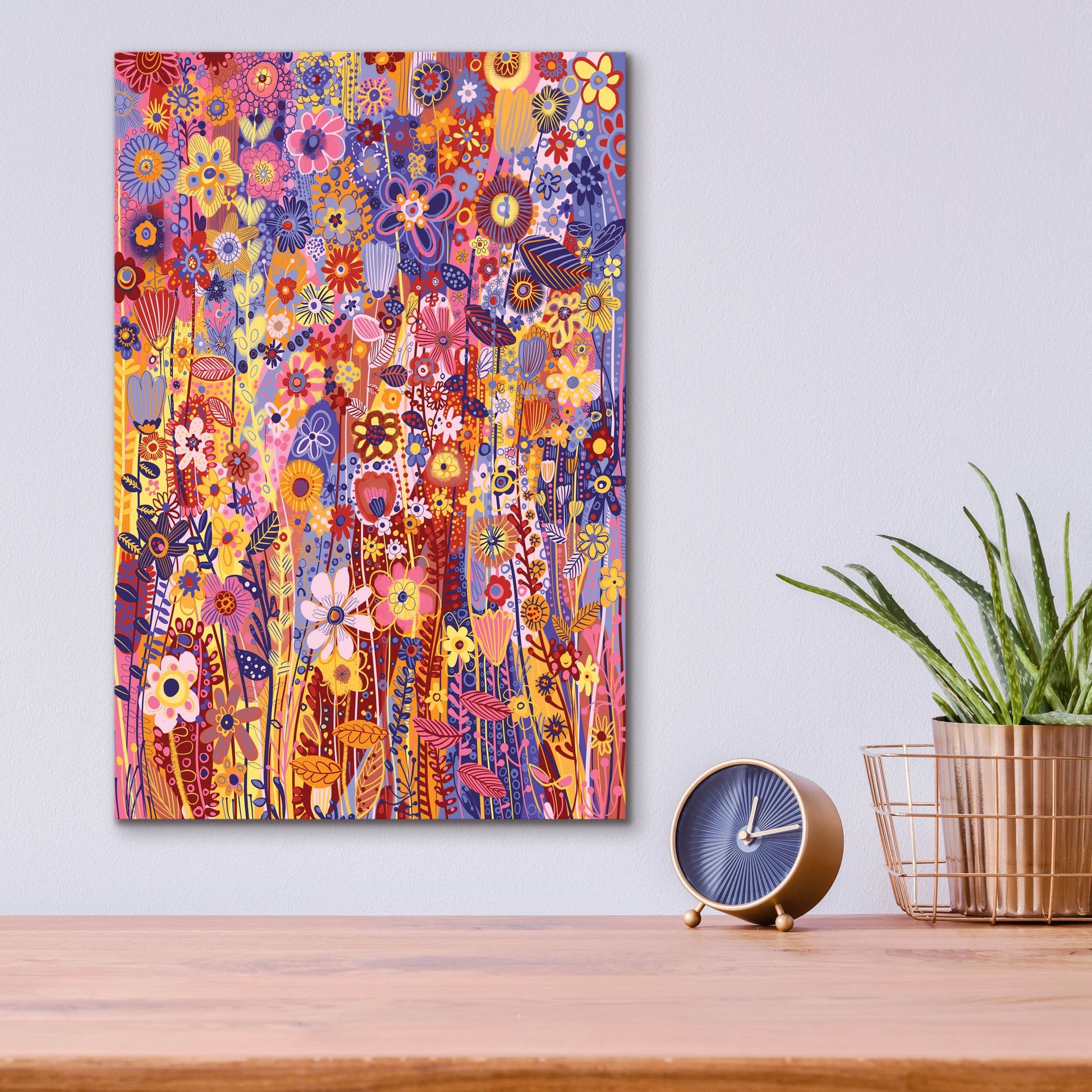 Epic Art 'Flowers In The Sun2 by Noemi Ibarz, Acrylic Glass Wall Art,12x16