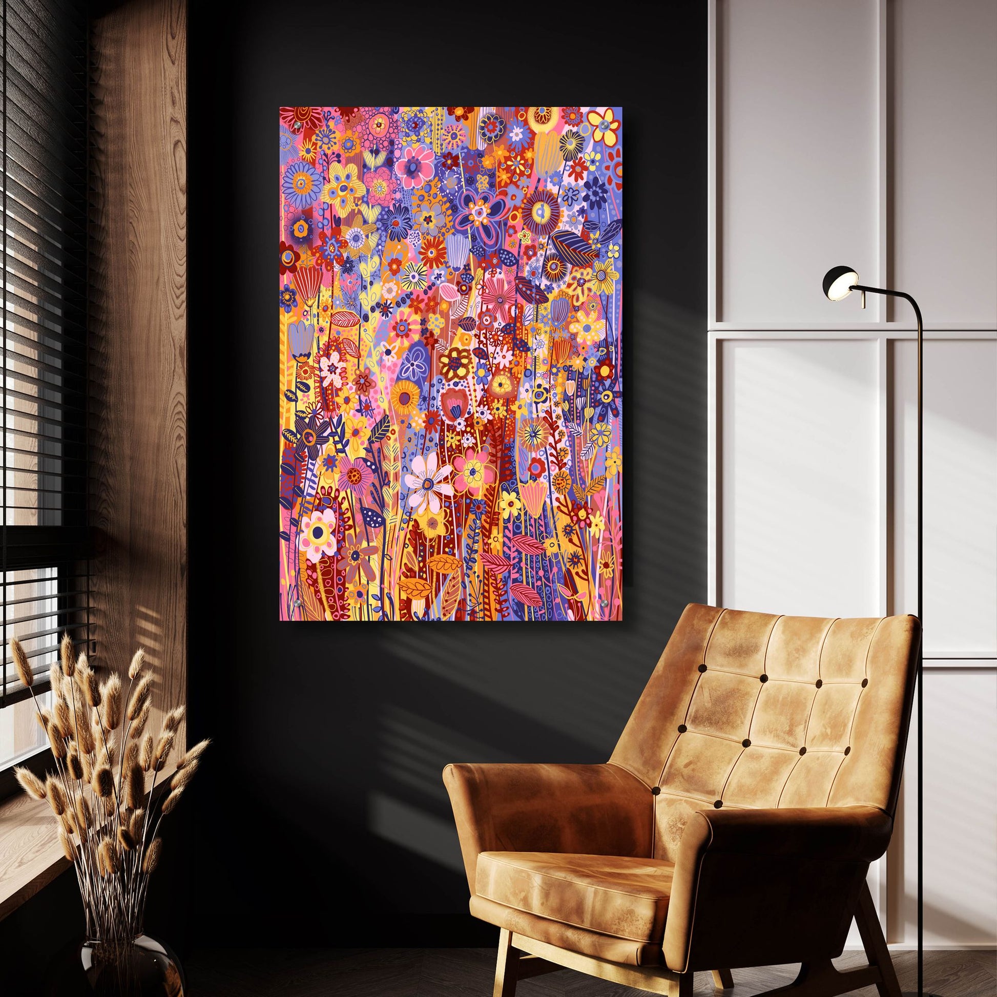 Epic Art 'Flowers In The Sun2 by Noemi Ibarz, Acrylic Glass Wall Art,24x36