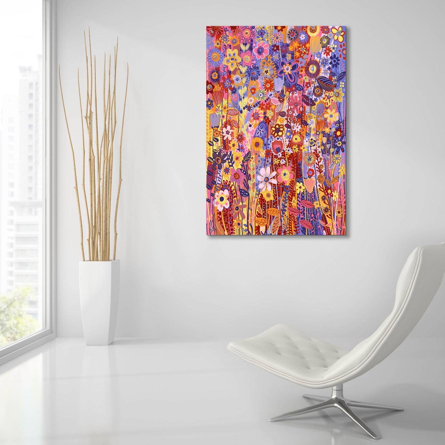 Epic Art 'Flowers In The Sun2 by Noemi Ibarz, Acrylic Glass Wall Art,24x36