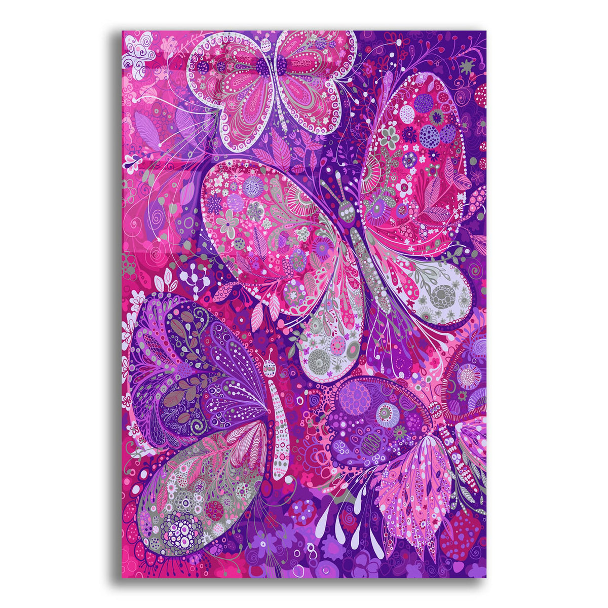 Epic Art 'Mariposas2 by Noemi Ibarz, Acrylic Glass Wall Art