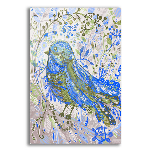 Epic Art 'Blue Bird2 by Noemi Ibarz, Acrylic Glass Wall Art