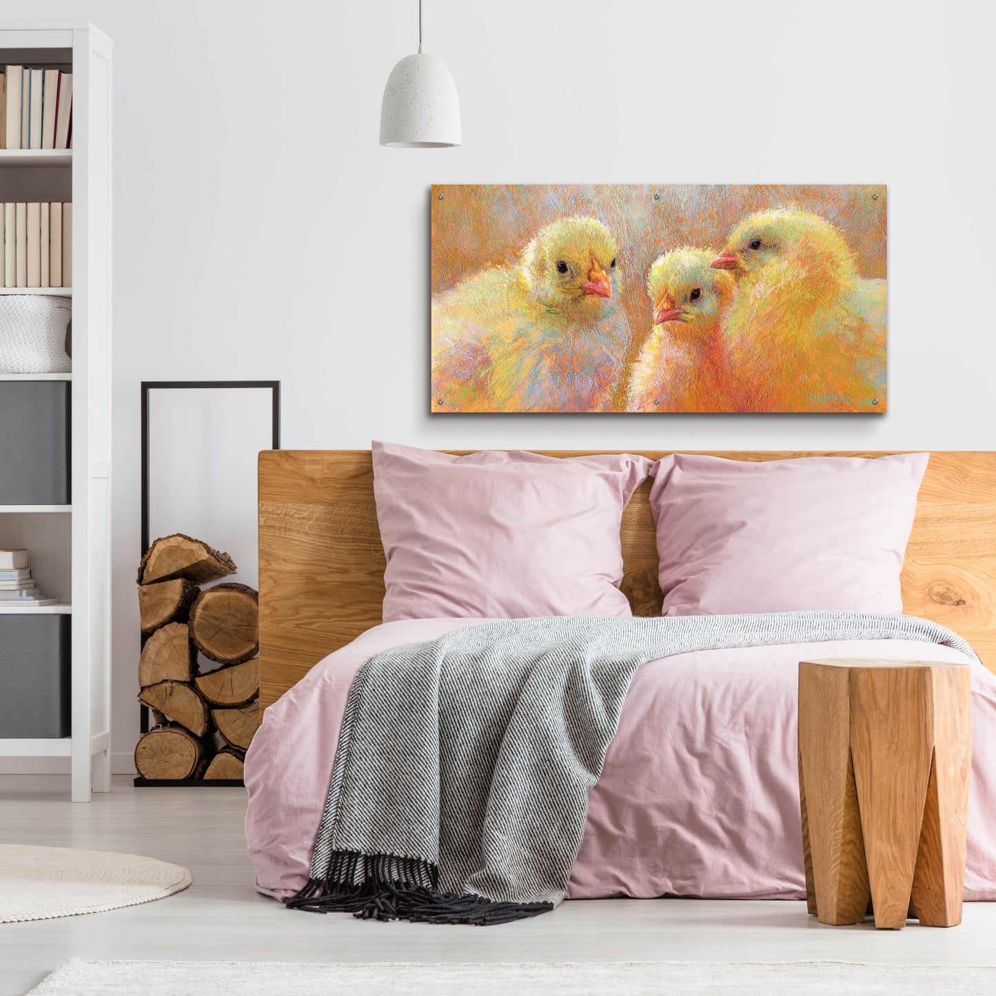 Epic Art 'Chick Clique 2 by Rita Kirkman, Acrylic Glass Wall Art,48x24