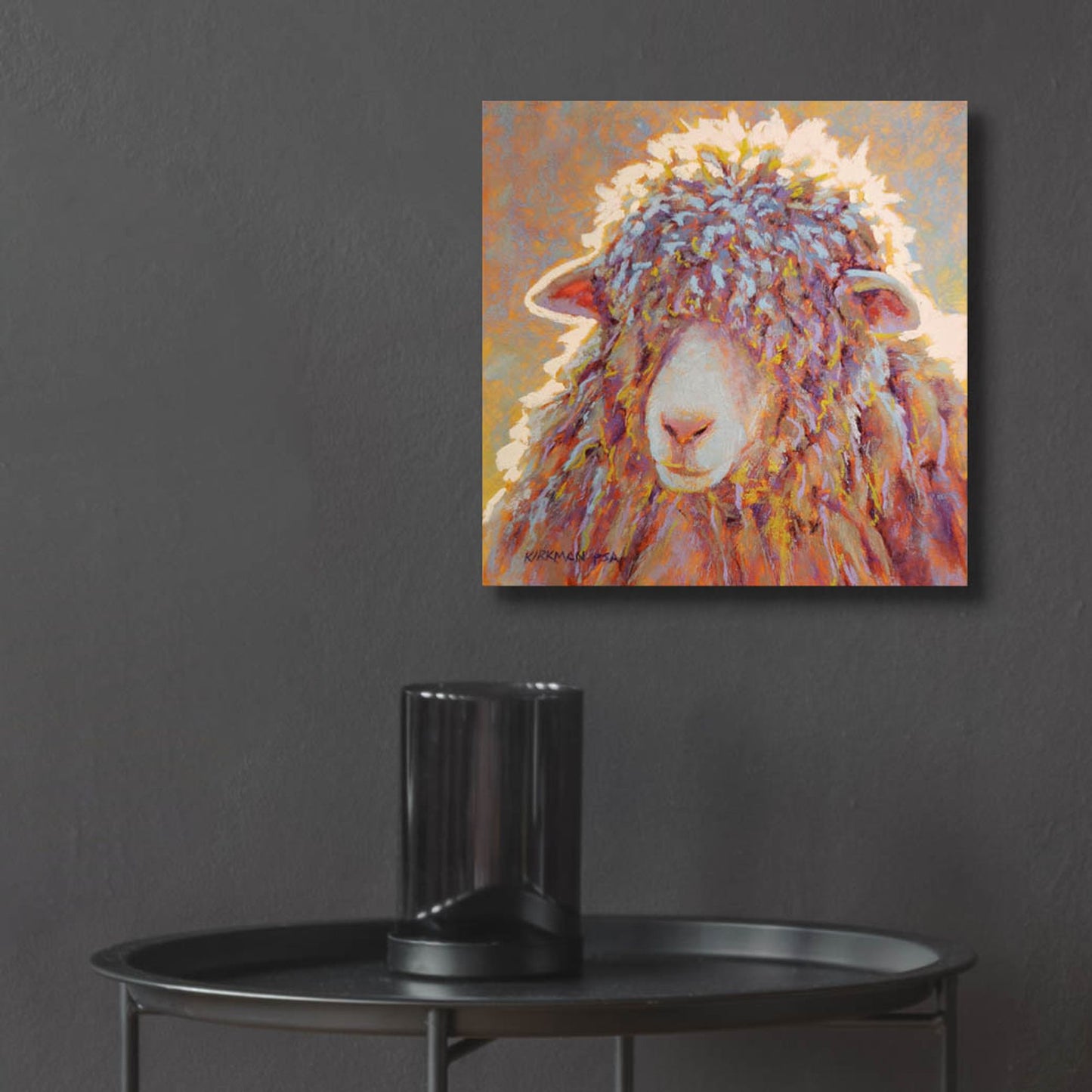 Epic Art 'Shaggy Sheep 2 by Rita Kirkman, Acrylic Glass Wall Art,12x12