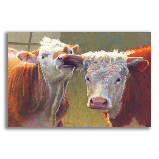 Epic Art 'Nibbling Sibling2 by Rita Kirkman, Acrylic Glass Wall Art