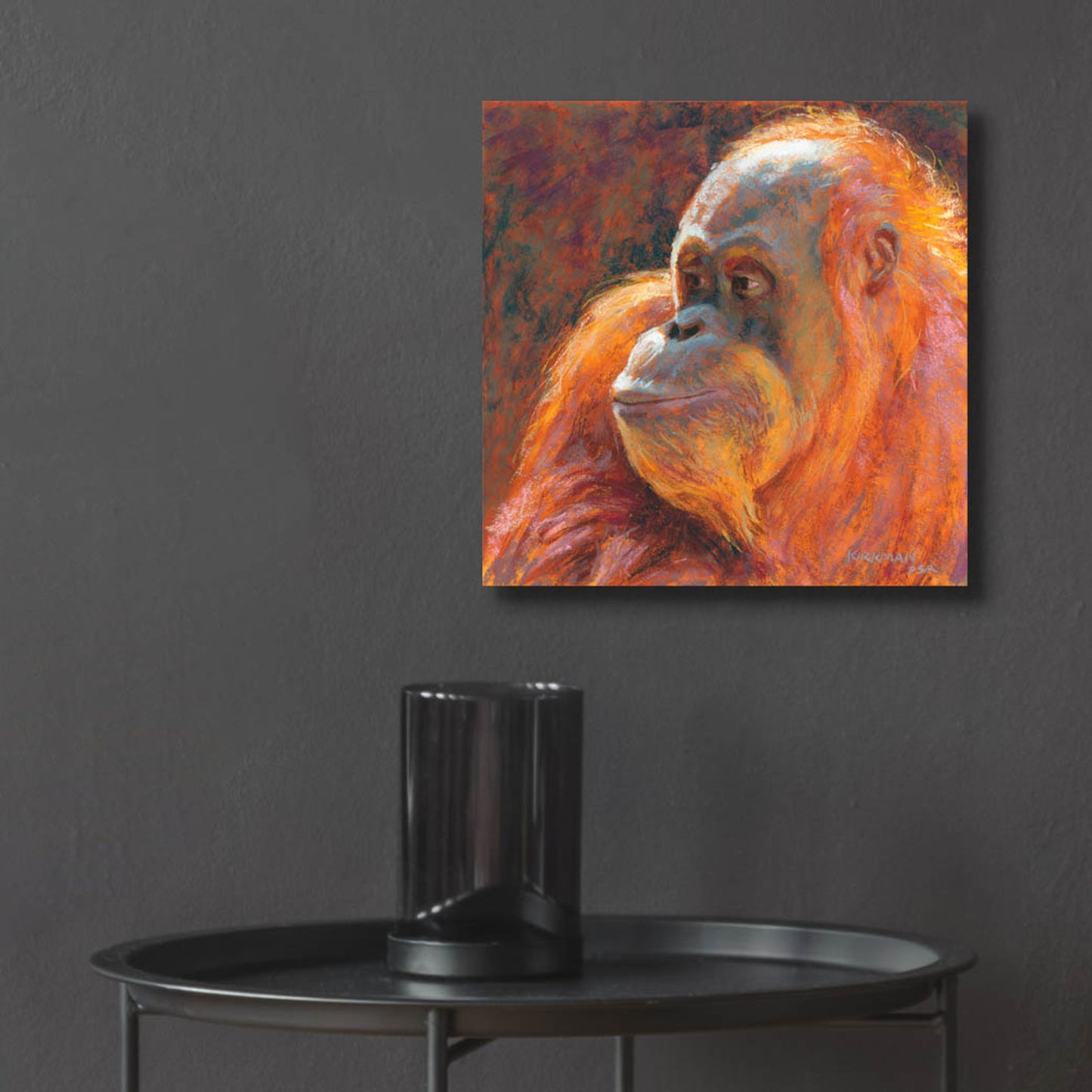 Epic Art 'O Is For Orangutan 2 by Rita Kirkman, Acrylic Glass Wall Art,12x12