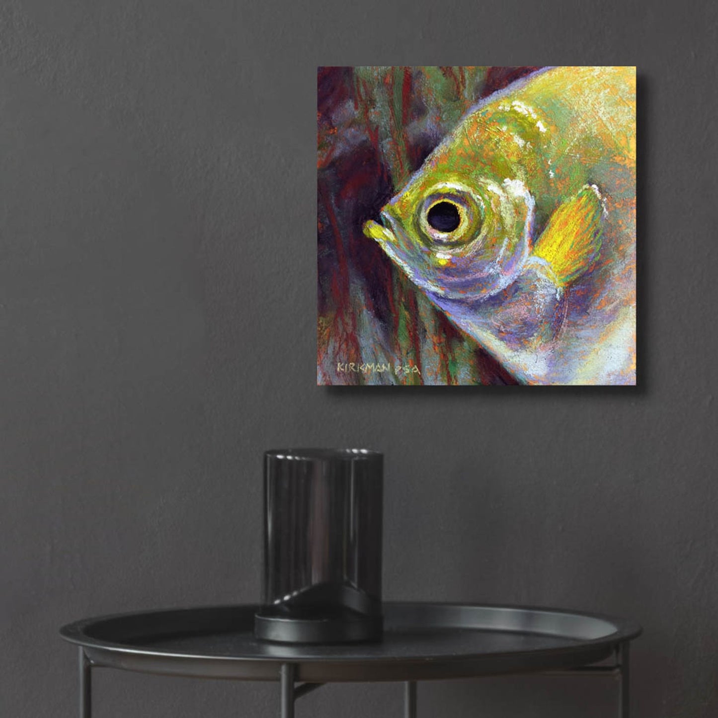 Epic Art 'Profile Of An Angelfish2 by Rita Kirkman, Acrylic Glass Wall Art,12x12