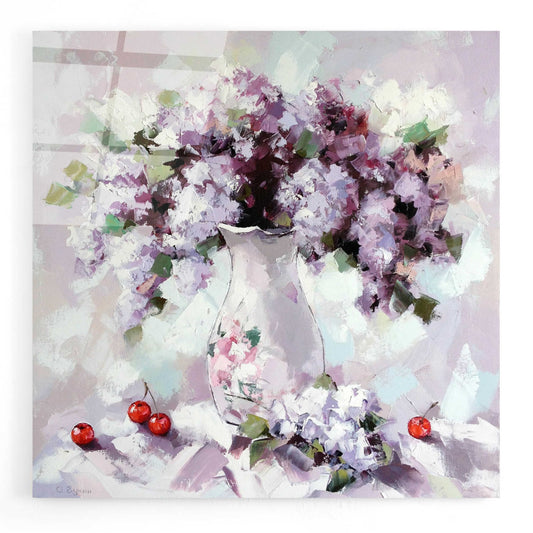 Epic Art 'Lilacs' by Alexander Gunin, Acrylic Glass Wall Art