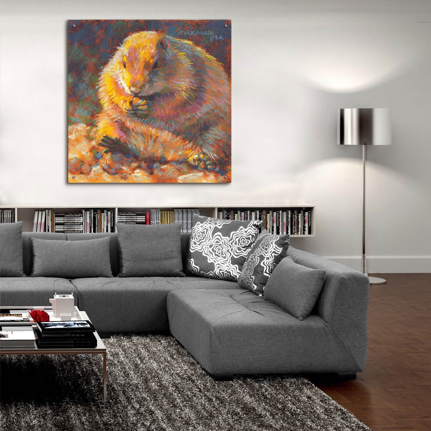 Epic Art 'P Is For Prairie Dog2 by Rita Kirkman, Acrylic Glass Wall Art,36x36