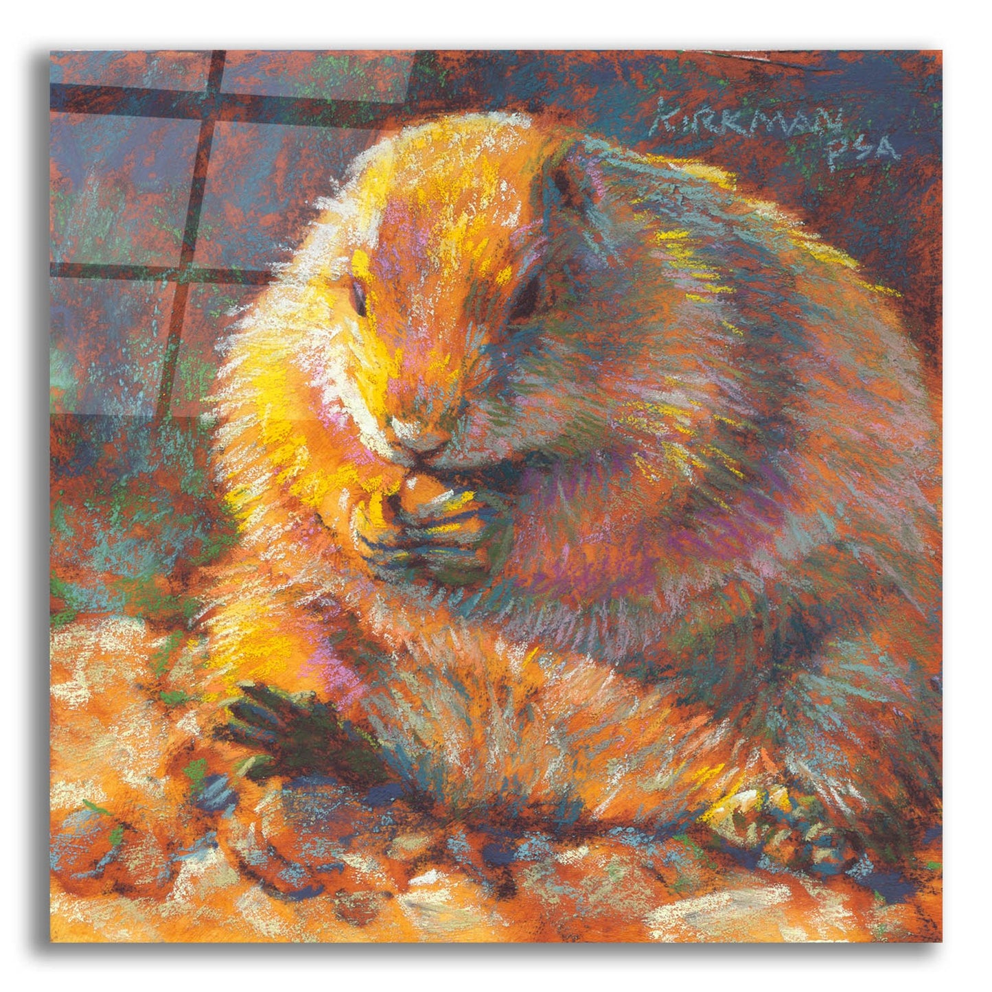 Epic Art 'P Is For Prairie Dog2 by Rita Kirkman, Acrylic Glass Wall Art