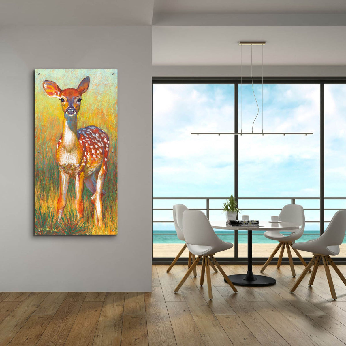 Epic Art 'Windsong2 by Rita Kirkman, Acrylic Glass Wall Art,24x48