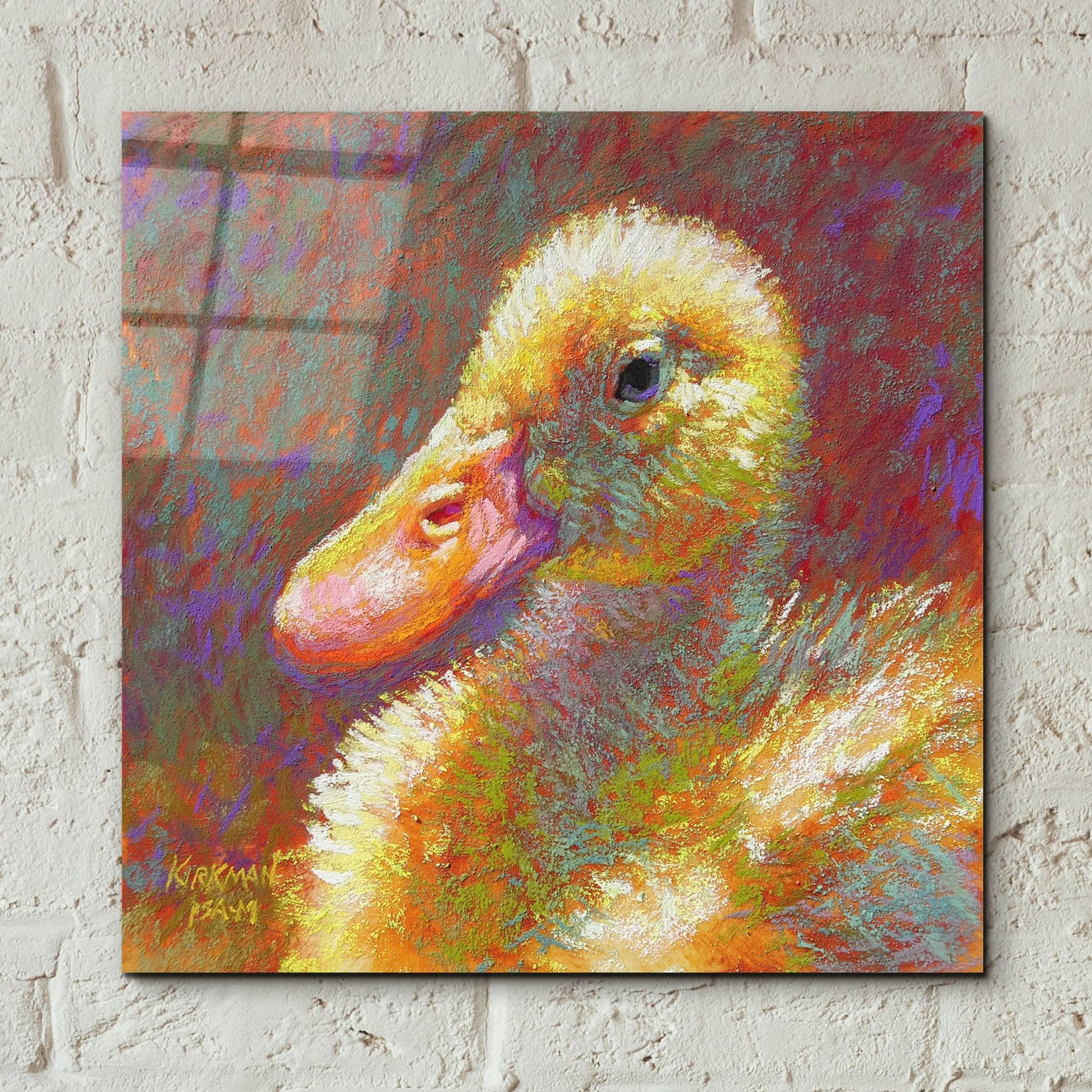 Epic Art 'Ducky 2 by Rita Kirkman, Acrylic Glass Wall Art,12x12
