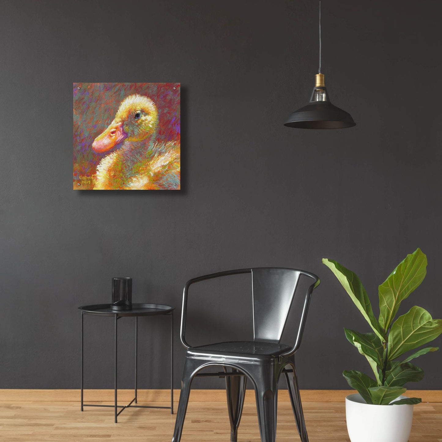 Epic Art 'Ducky 2 by Rita Kirkman, Acrylic Glass Wall Art,24x24