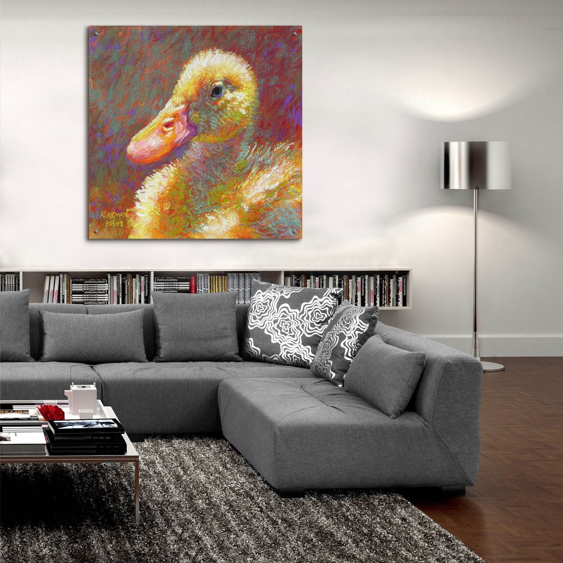 Epic Art 'Ducky 2 by Rita Kirkman, Acrylic Glass Wall Art,36x36