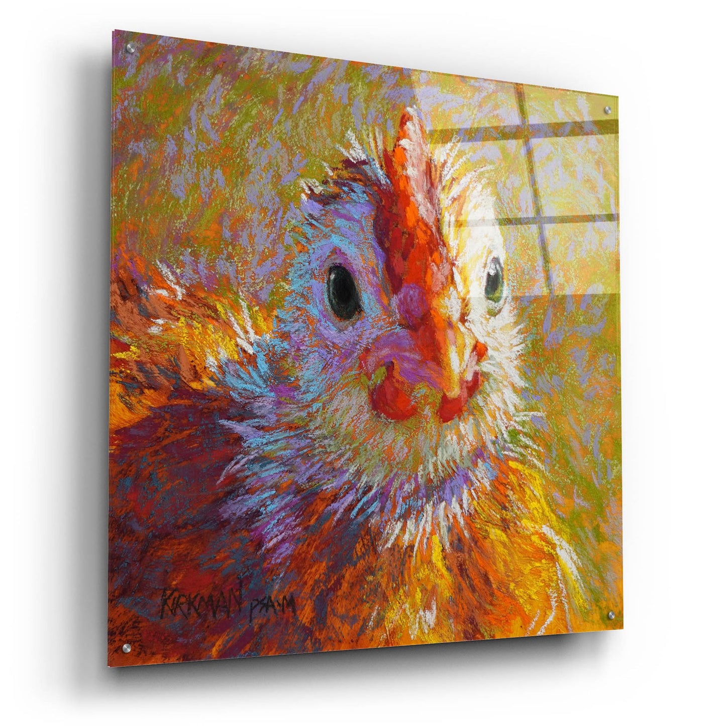 Epic Art 'Chicklet2 by Rita Kirkman, Acrylic Glass Wall Art,36x36