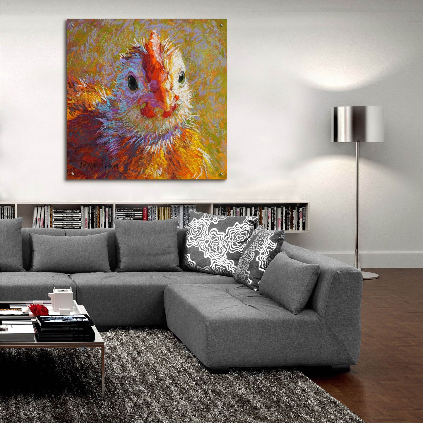 Epic Art 'Chicklet2 by Rita Kirkman, Acrylic Glass Wall Art,36x36