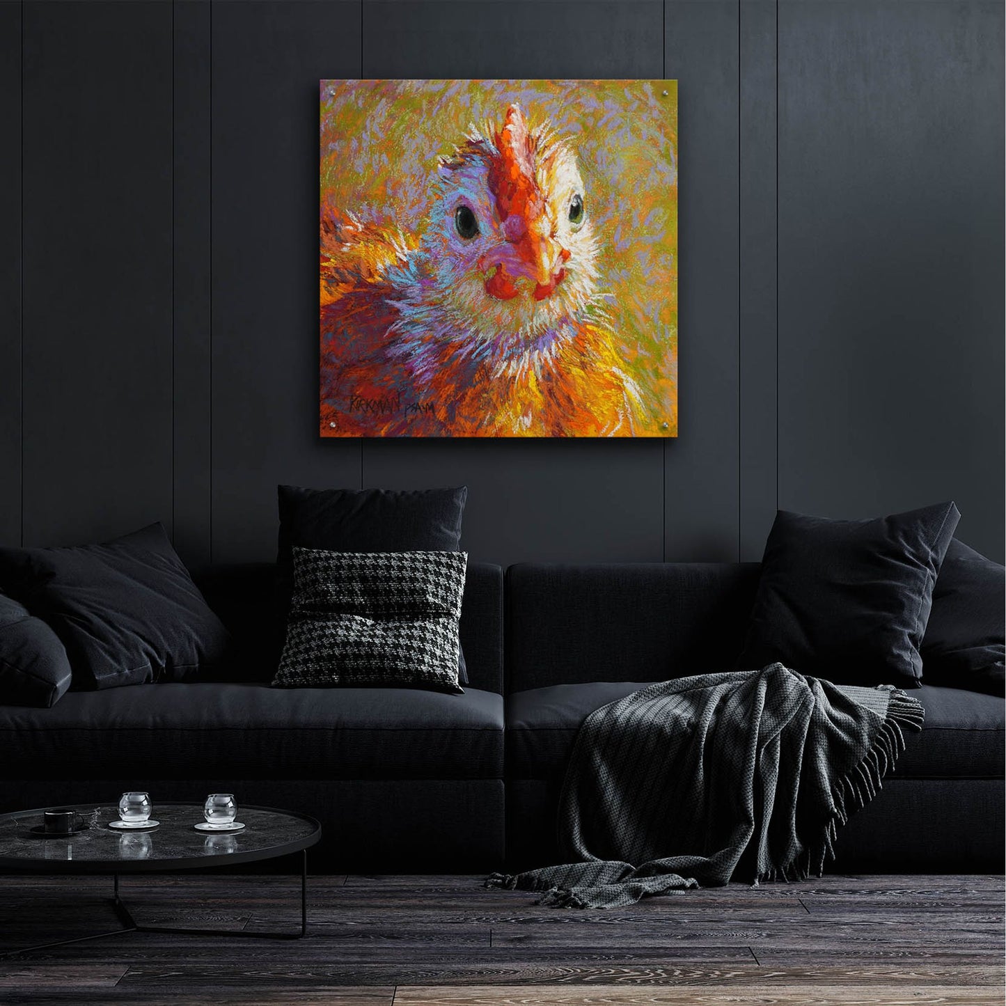 Epic Art 'Chicklet2 by Rita Kirkman, Acrylic Glass Wall Art,36x36