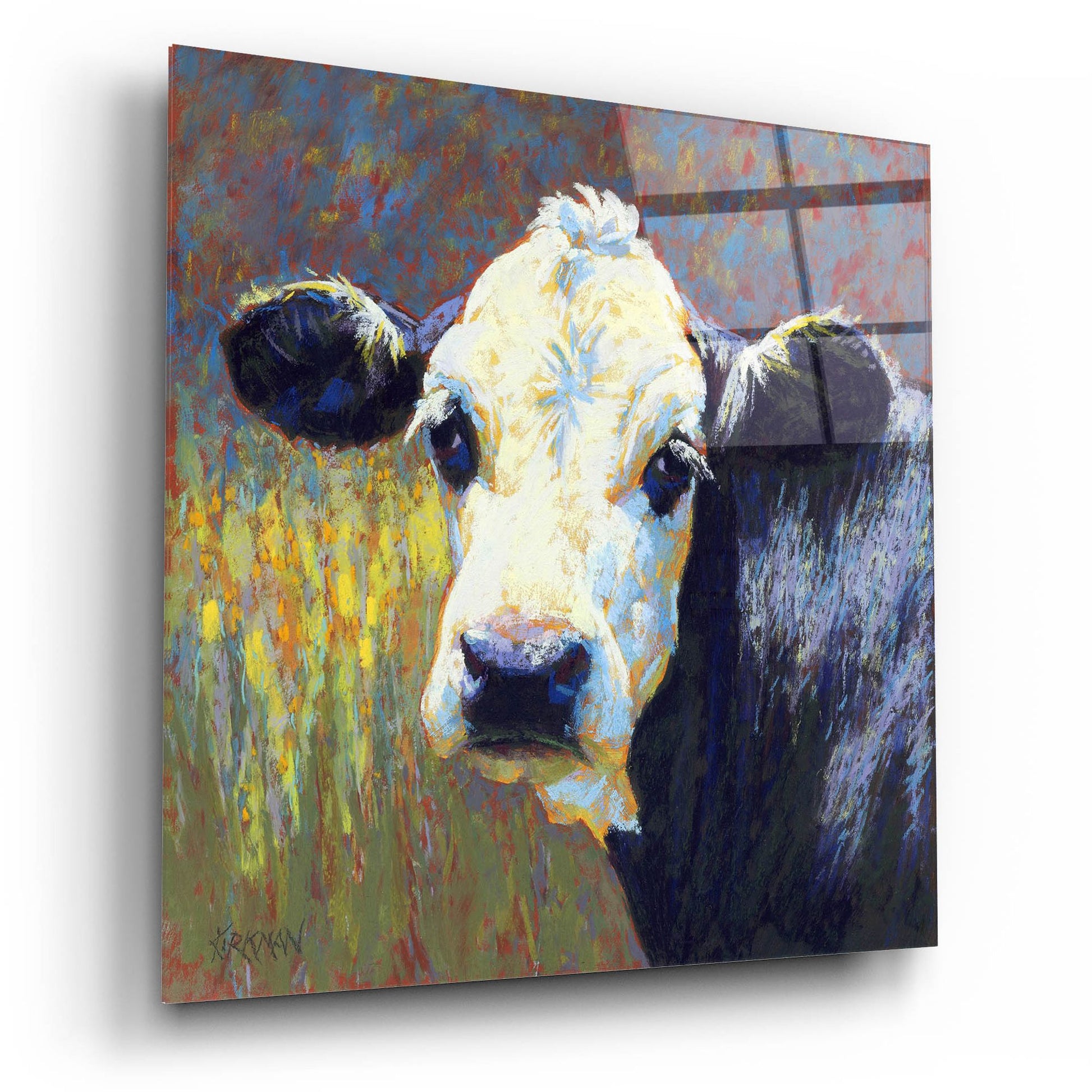 Epic Art 'Moo2 by Rita Kirkman, Acrylic Glass Wall Art,12x12