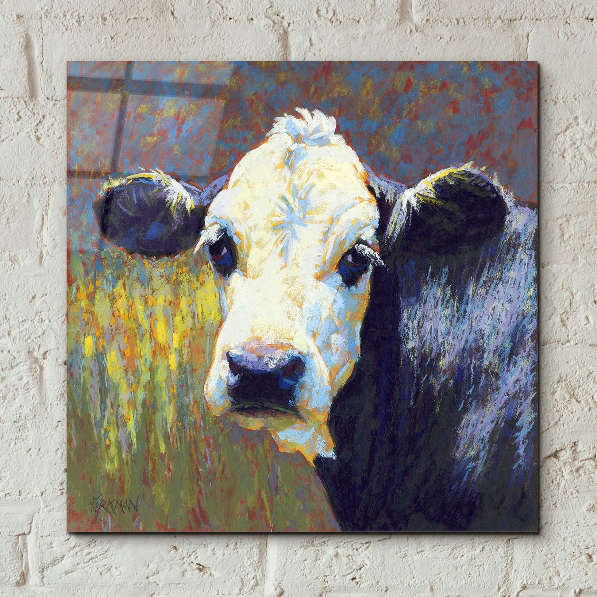 Epic Art 'Moo2 by Rita Kirkman, Acrylic Glass Wall Art,12x12