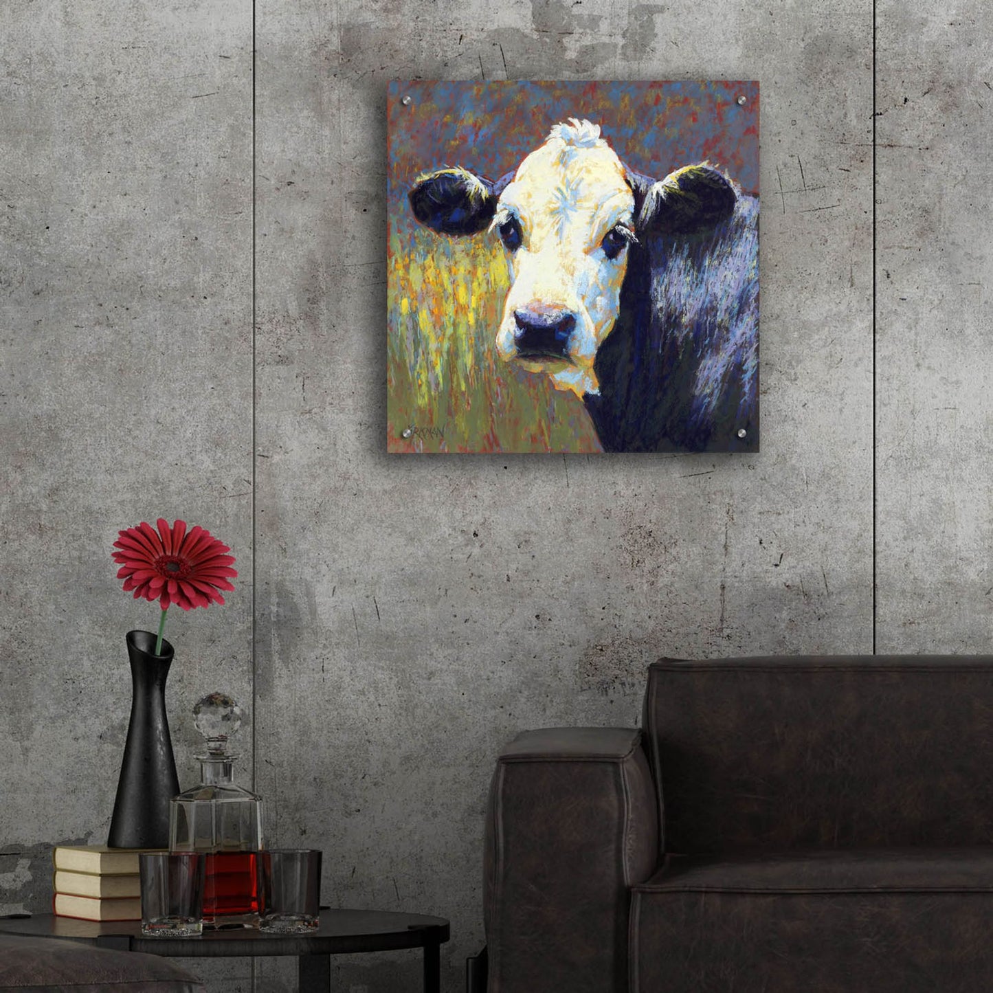 Epic Art 'Moo2 by Rita Kirkman, Acrylic Glass Wall Art,24x24