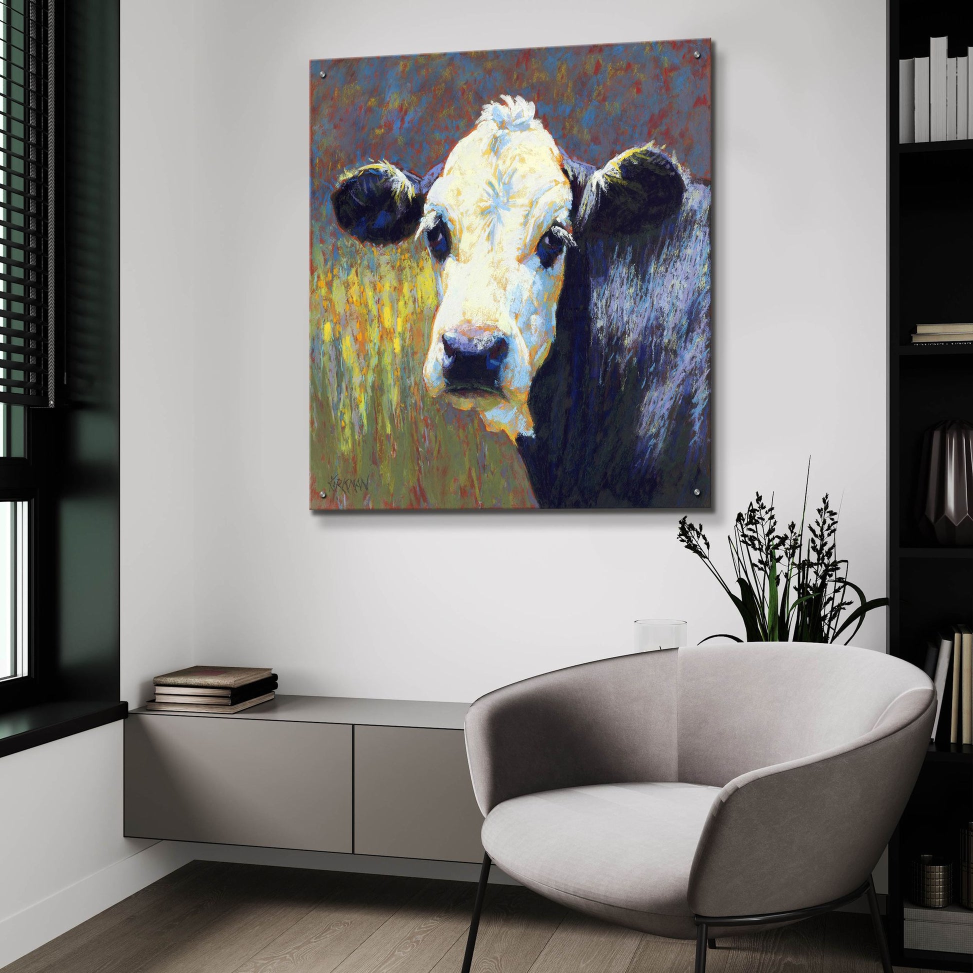 Epic Art 'Moo2 by Rita Kirkman, Acrylic Glass Wall Art,36x36