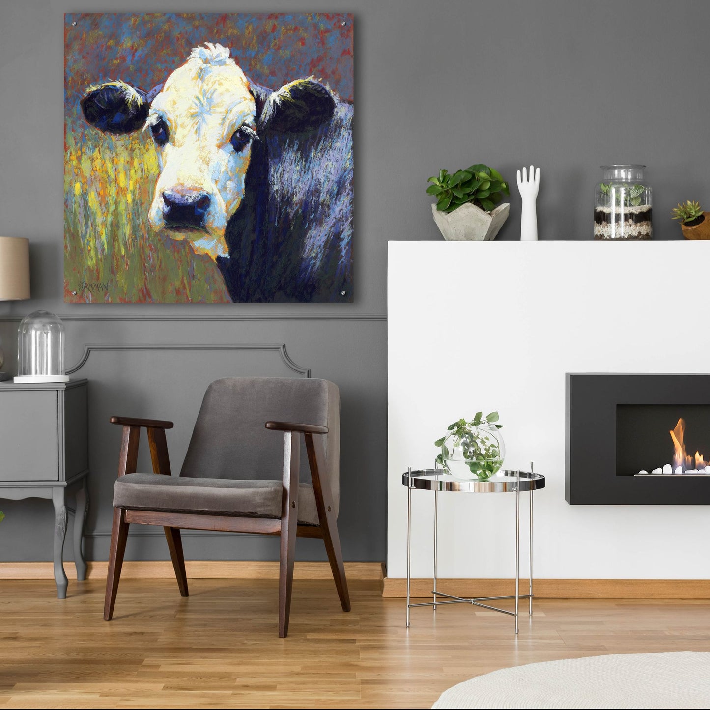 Epic Art 'Moo2 by Rita Kirkman, Acrylic Glass Wall Art,36x36