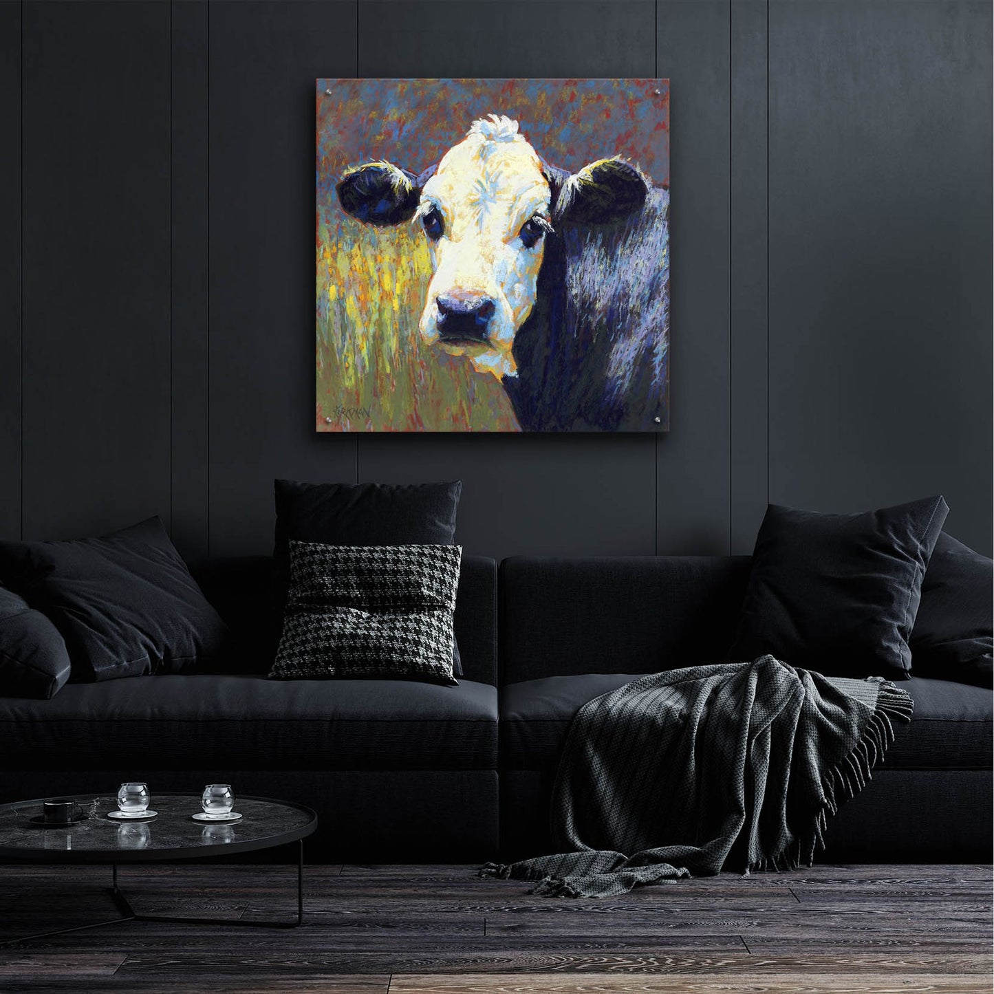 Epic Art 'Moo2 by Rita Kirkman, Acrylic Glass Wall Art,36x36