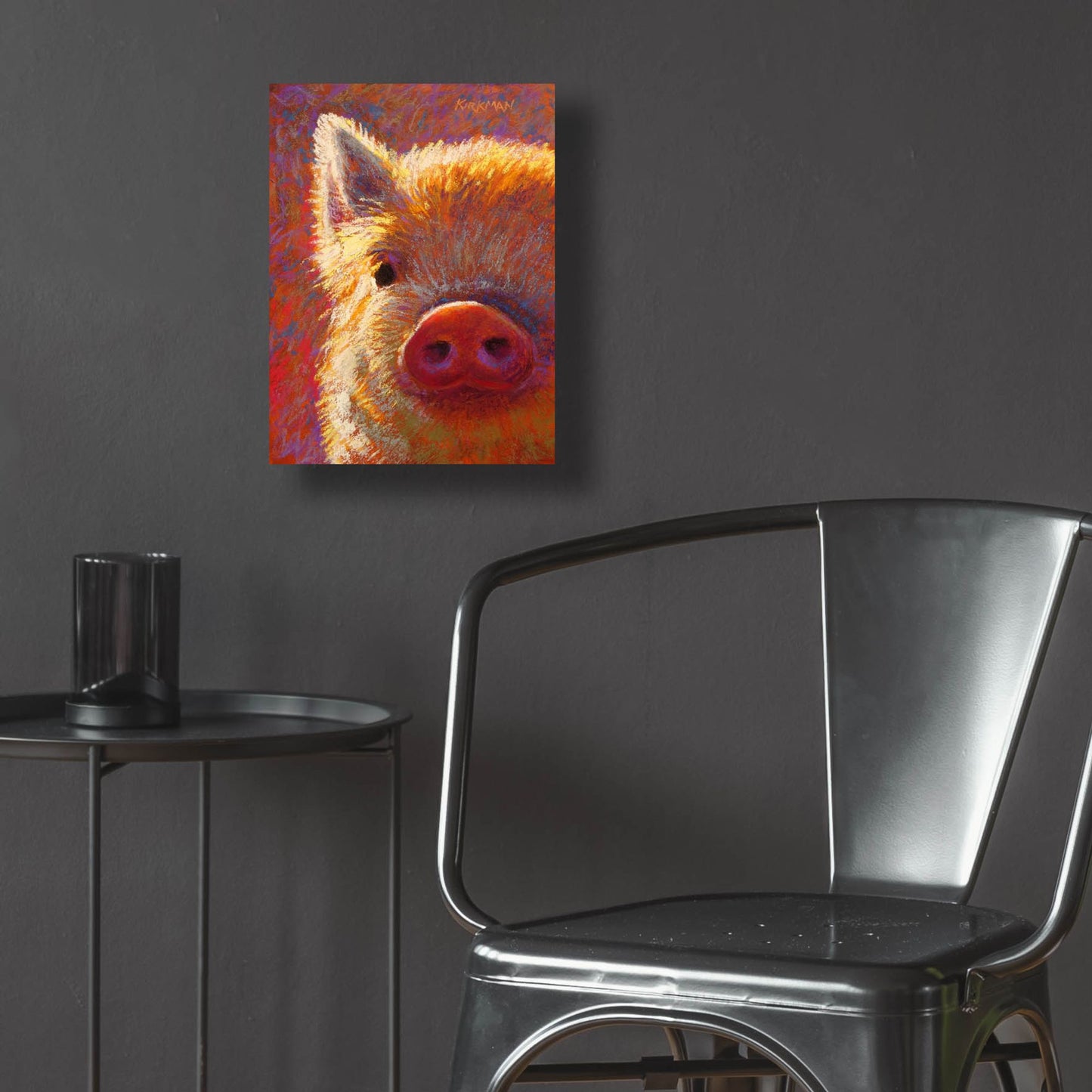 Epic Art 'Piglet Mini Vi2 by Rita Kirkman, Acrylic Glass Wall Art,12x16