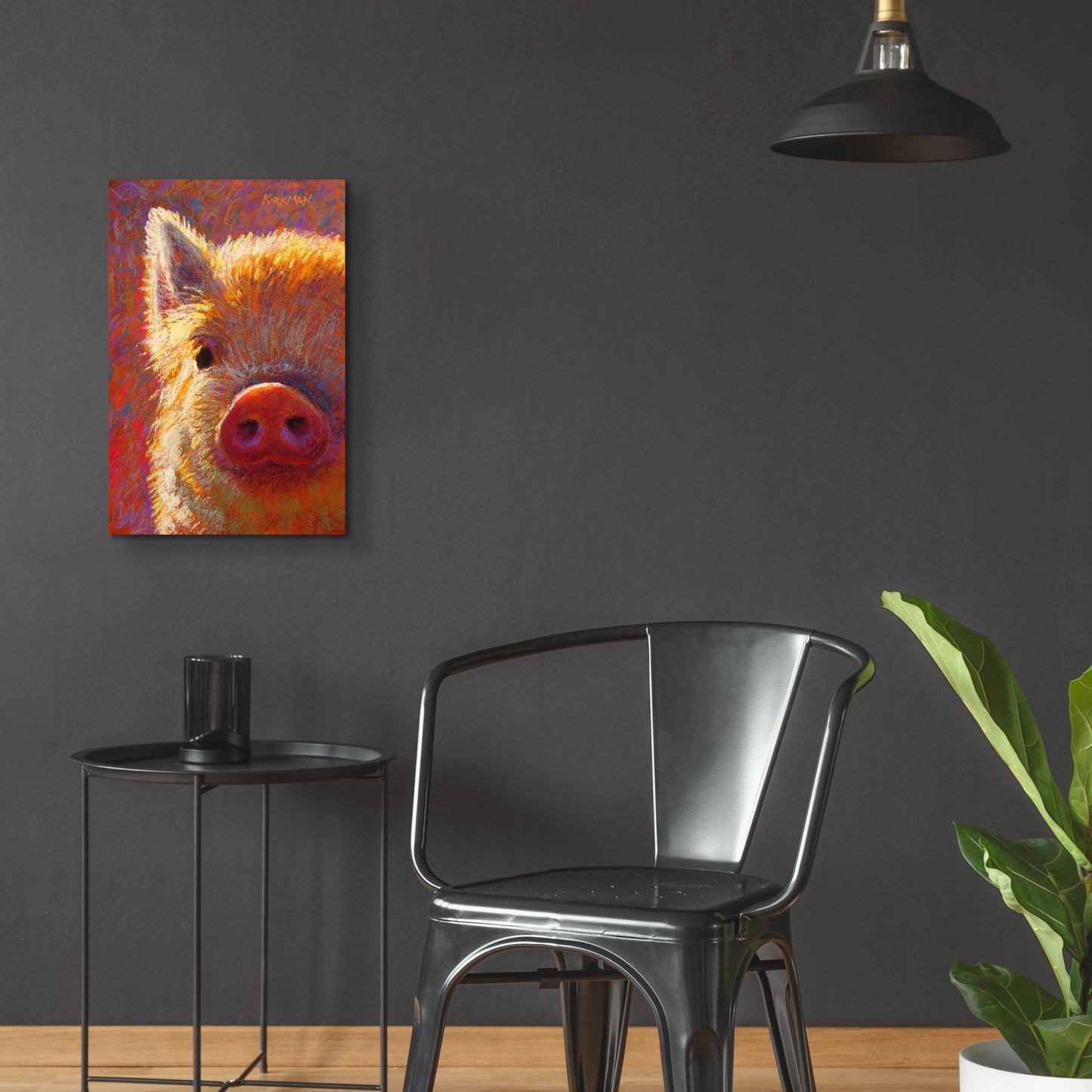 Epic Art 'Piglet Mini Vi2 by Rita Kirkman, Acrylic Glass Wall Art,16x24