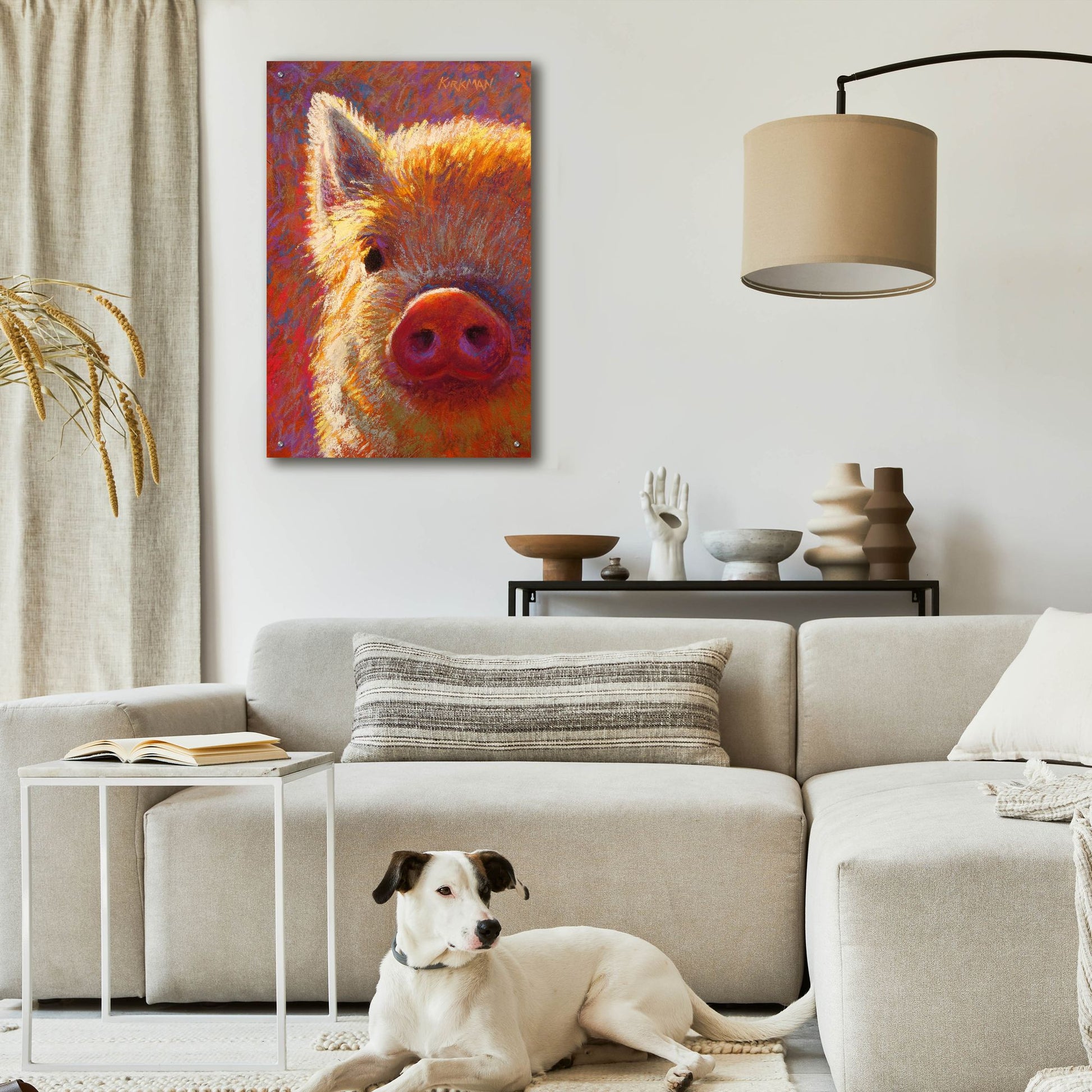 Epic Art 'Piglet Mini Vi2 by Rita Kirkman, Acrylic Glass Wall Art,24x36