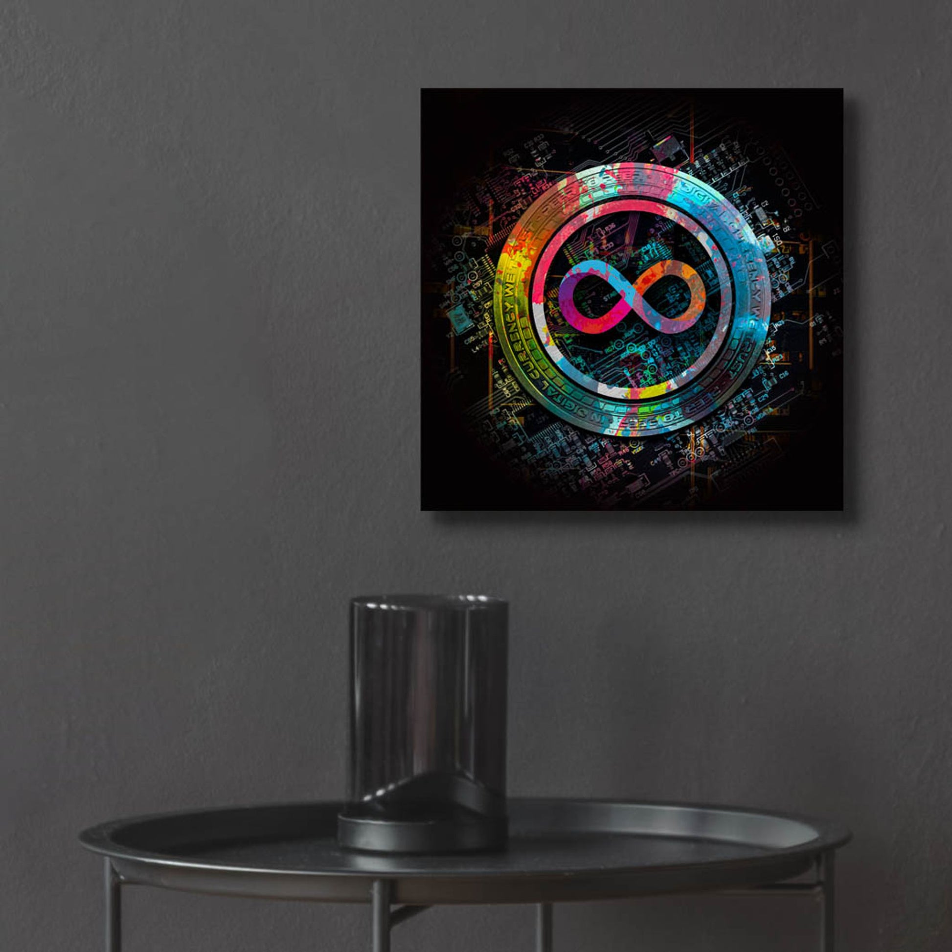 Epic Art 'Icp Crypto Power by Epic Portfolio, Acrylic Glass Wall Art,12x12