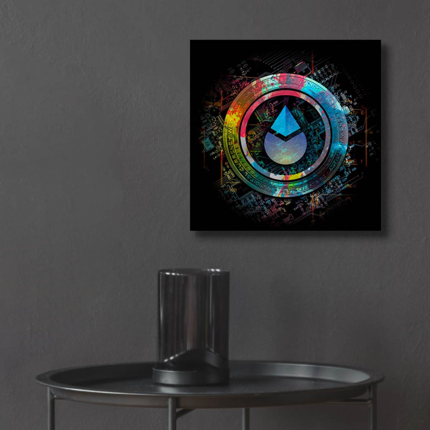 Epic Art 'Lido Crypto Power by Epic Portfolio, Acrylic Glass Wall Art,12x12