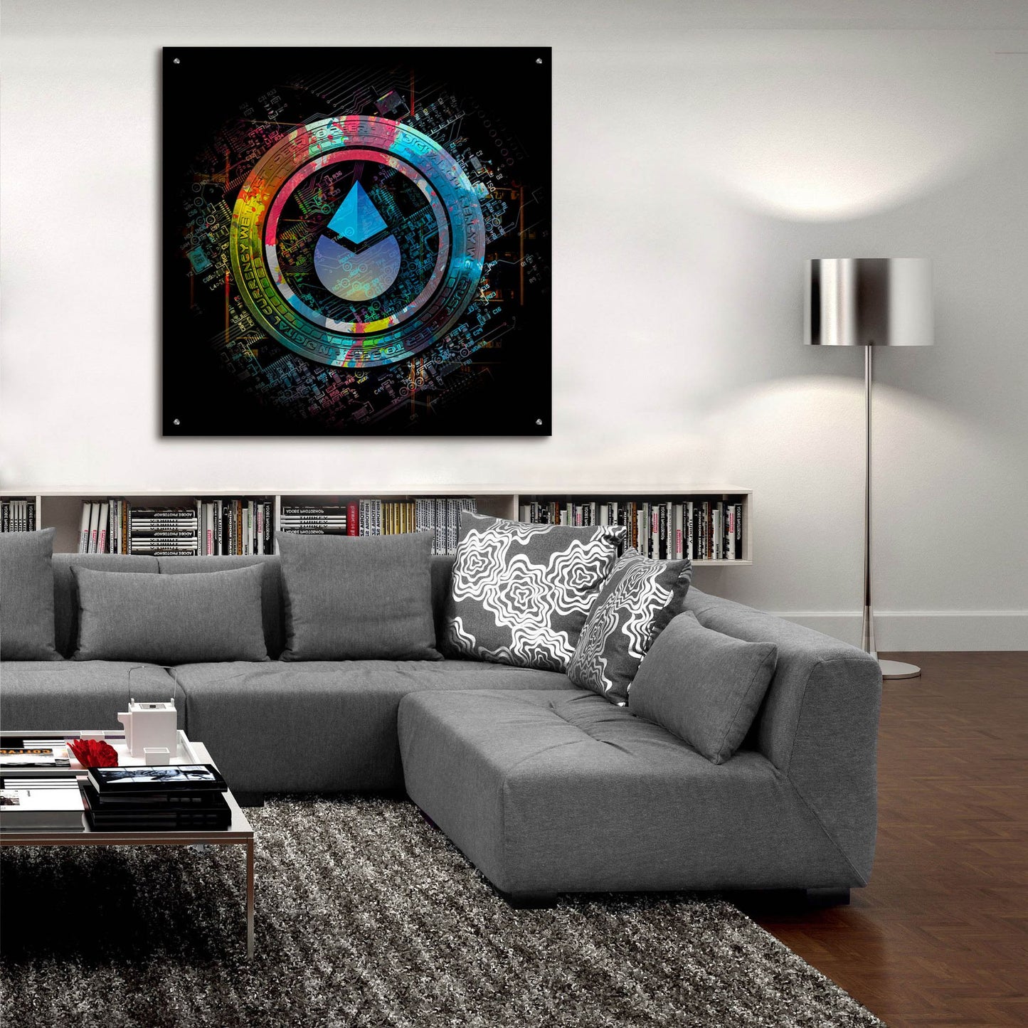 Epic Art 'Lido Crypto Power by Epic Portfolio, Acrylic Glass Wall Art,36x36